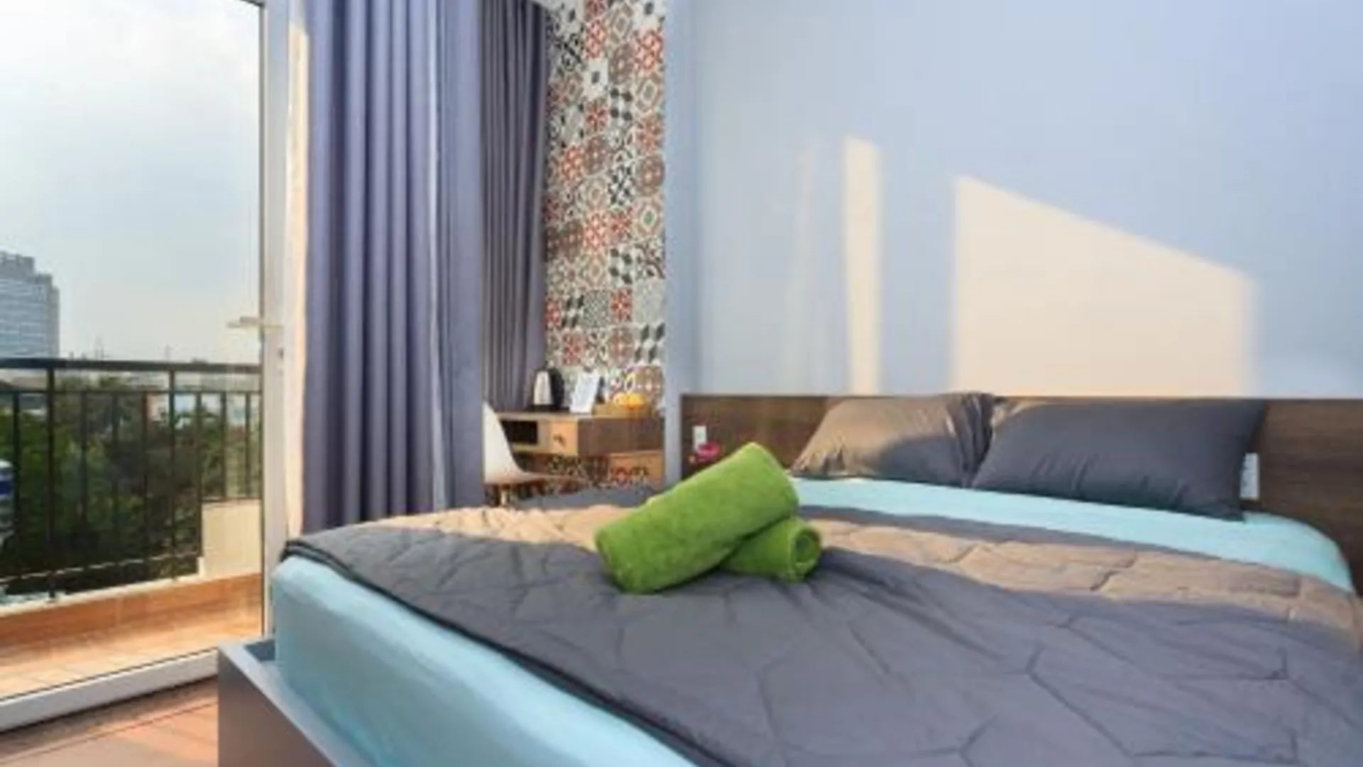 호치민 1군의 프라이빗 하우스 (14m², 침실 1개, 프라이빗 욕실 1개) 4성급 게스트하우스 스위트룸