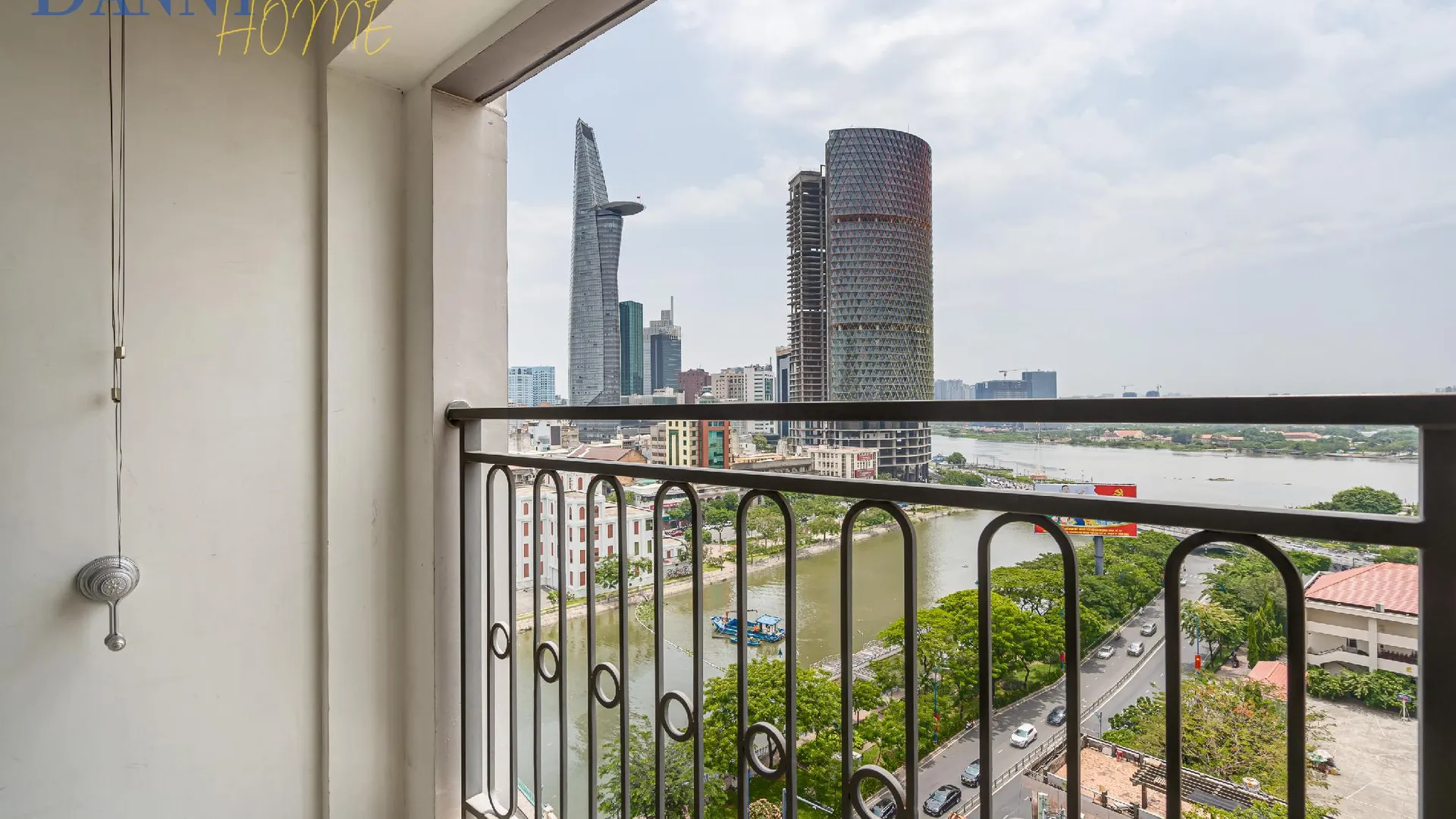 호치민 4군의 프라이빗 하우스 (130m², 침실 3개, 프라이빗 욕실 2개) 3성급 싱글룸 전망