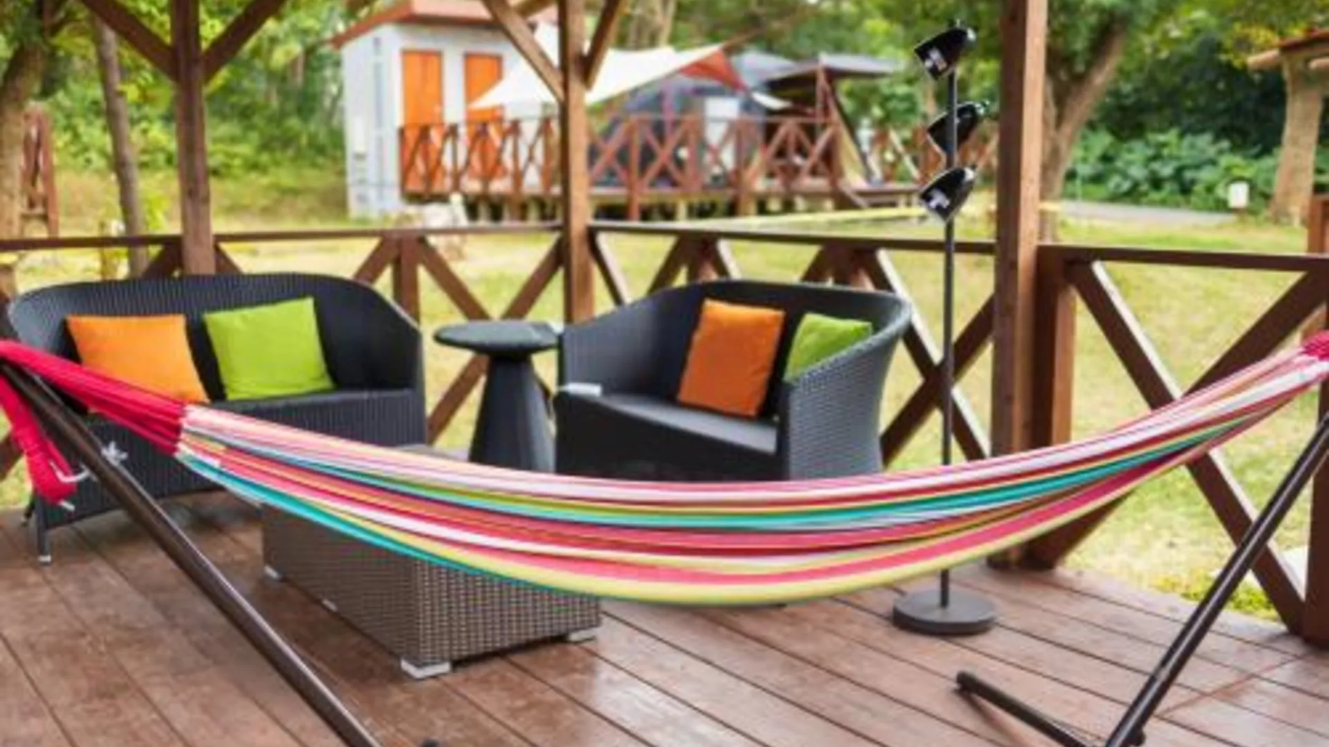 오키나와 본섬 Muribushi-PLUS Gramping TENT 4성급 싱글룸 수영장