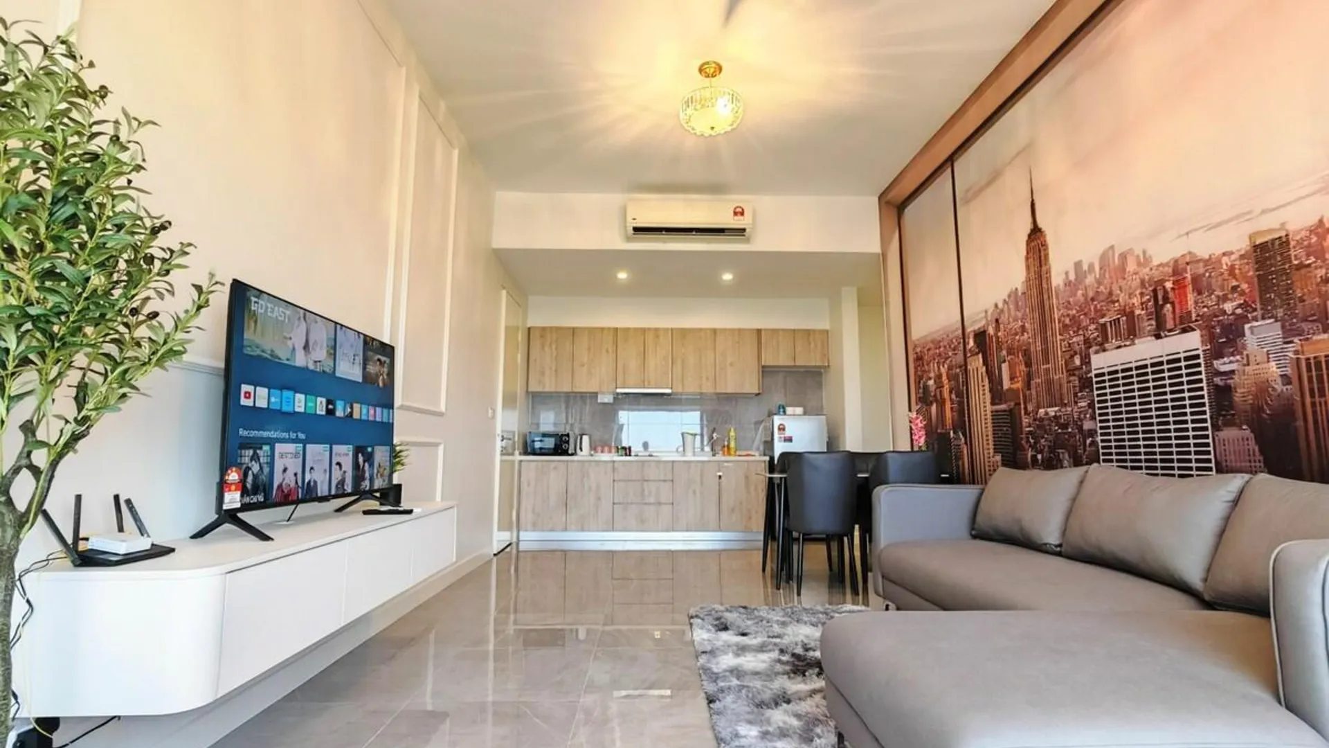 말라카 멜라카 라야의 아파트먼트 (80m², 침실 2개, 프라이빗 욕실 2개) 3성급 싱글룸 객실