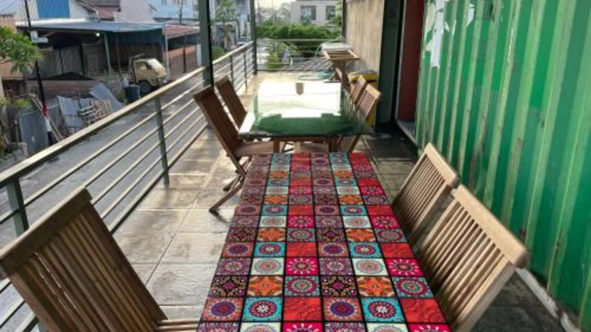 발리 trees inn Bali Denpasar 3성급 게스트하우스 레스토랑