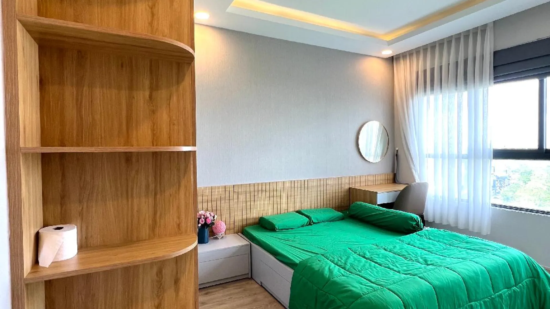 호치민 탄푸의 아파트먼트 (86m², 침실 2개, 프라이빗 욕실 2개) 2성급 싱글룸 스위트룸