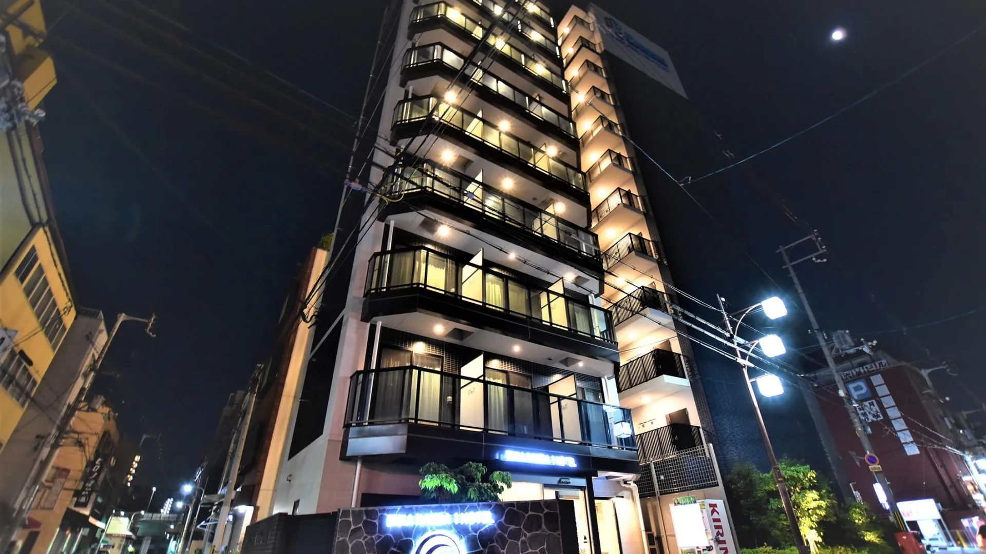 오사카 엔카 남바 1 호텔 3성급 게스트하우스 전망