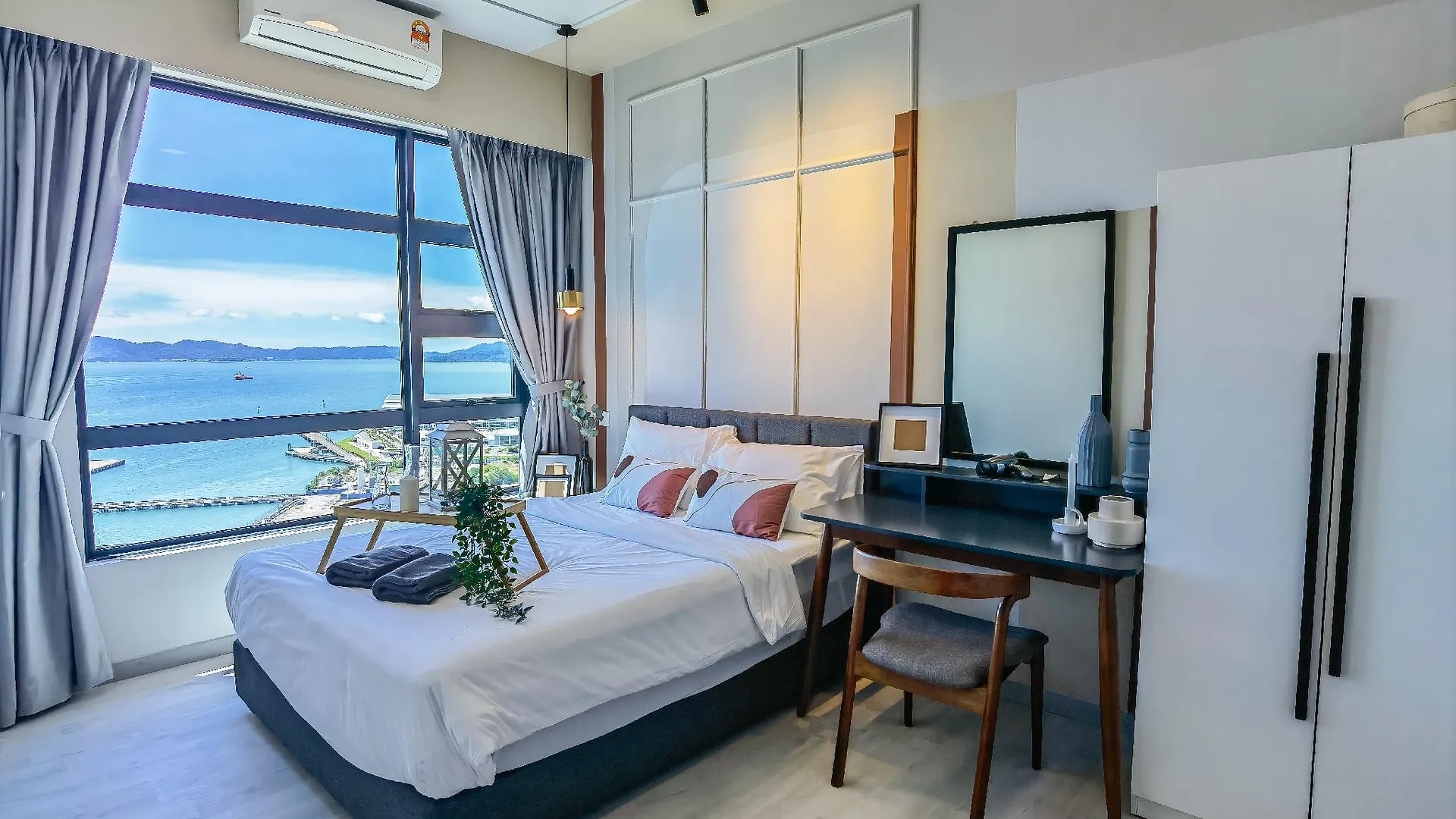코타키나발루 Urban Seaview - Lavender Homes @ JQ | 2 Rooms 5pax 3성급 게스트하우스 객실