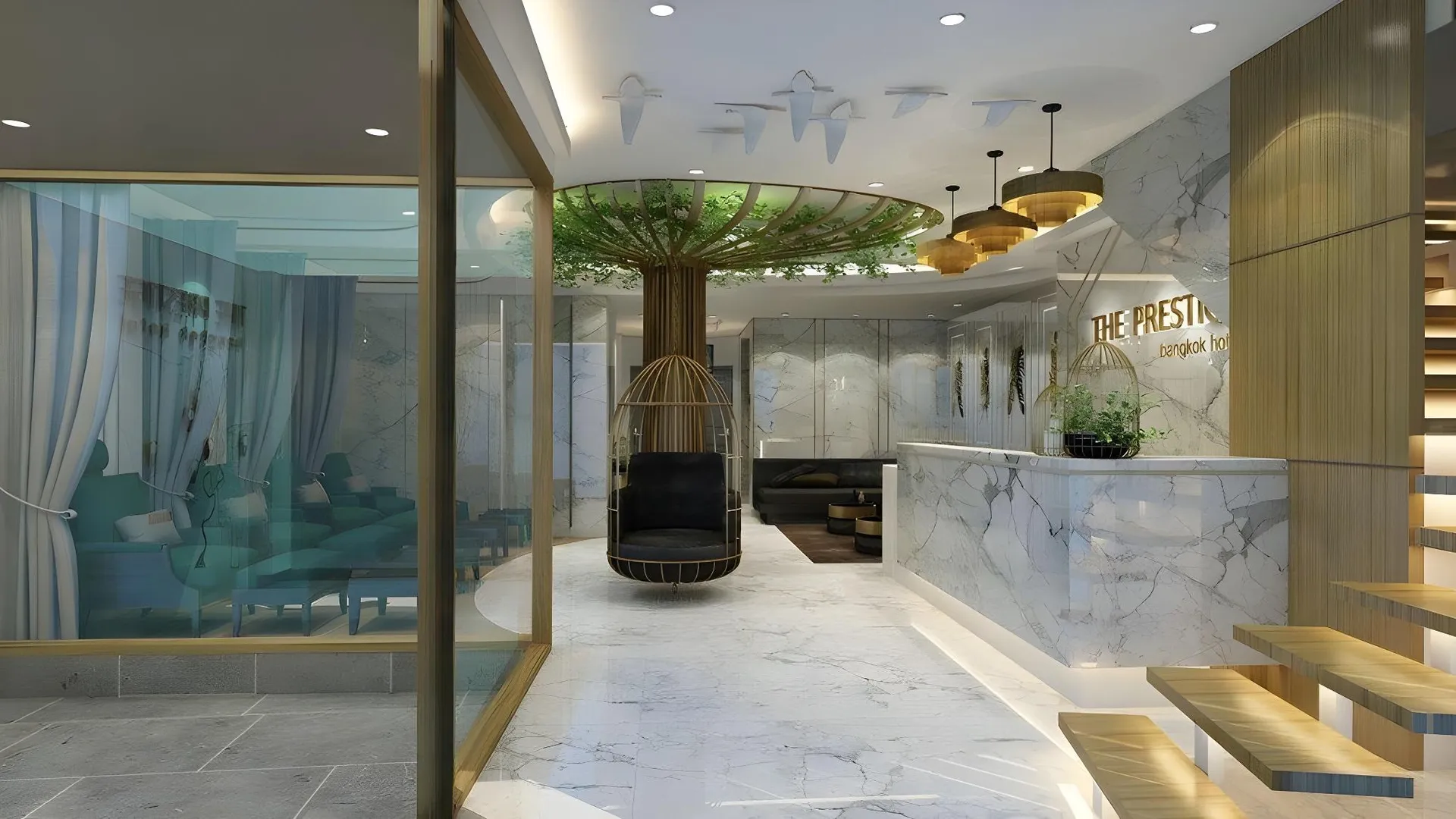 방콕 토리 프레스티지 방콕 호텔 3성급 호텔 로비