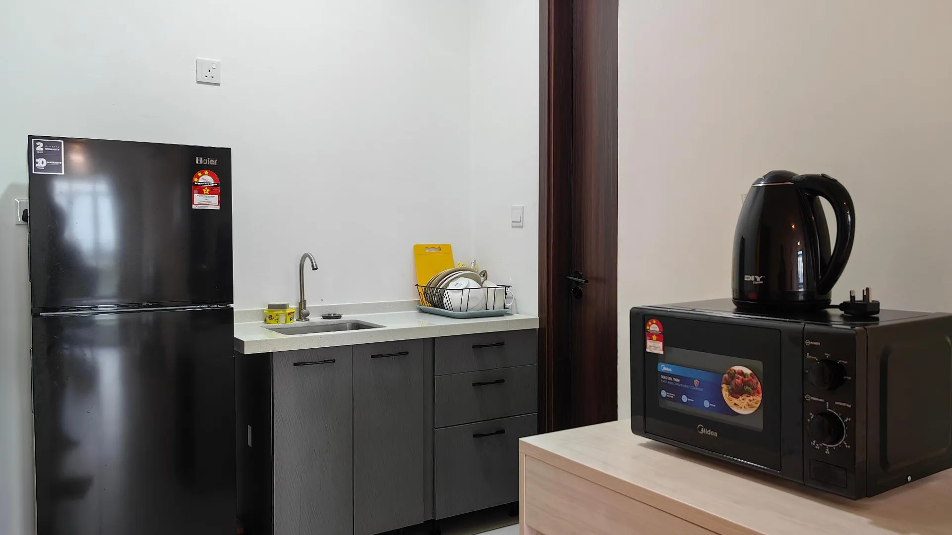 코타키나발루 크파얀의 아파트먼트 (60m², 침실 2개, 프라이빗 욕실 2개) 3성급 싱글룸 부대시설