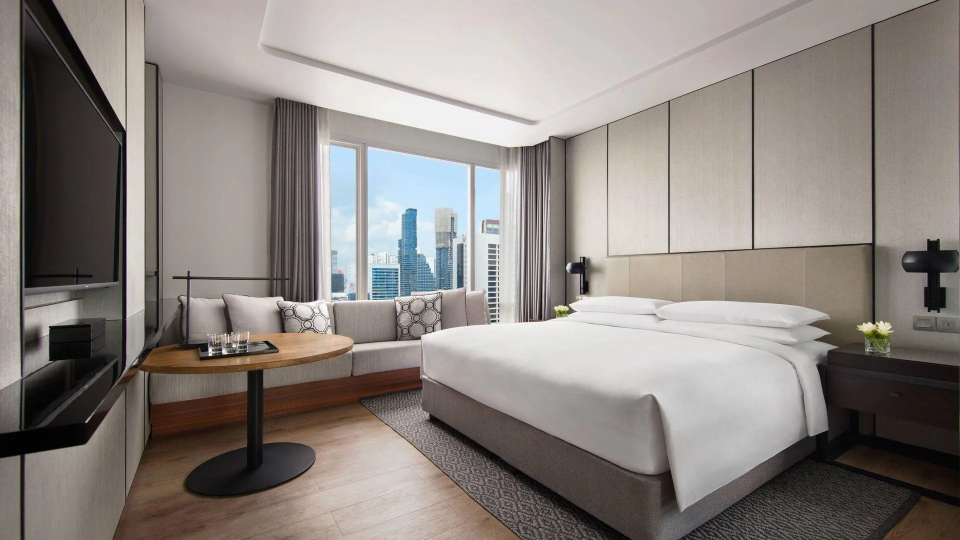 방콕 방콕 메리어트 호텔 더 수라웡세 5성급 호텔 스위트룸