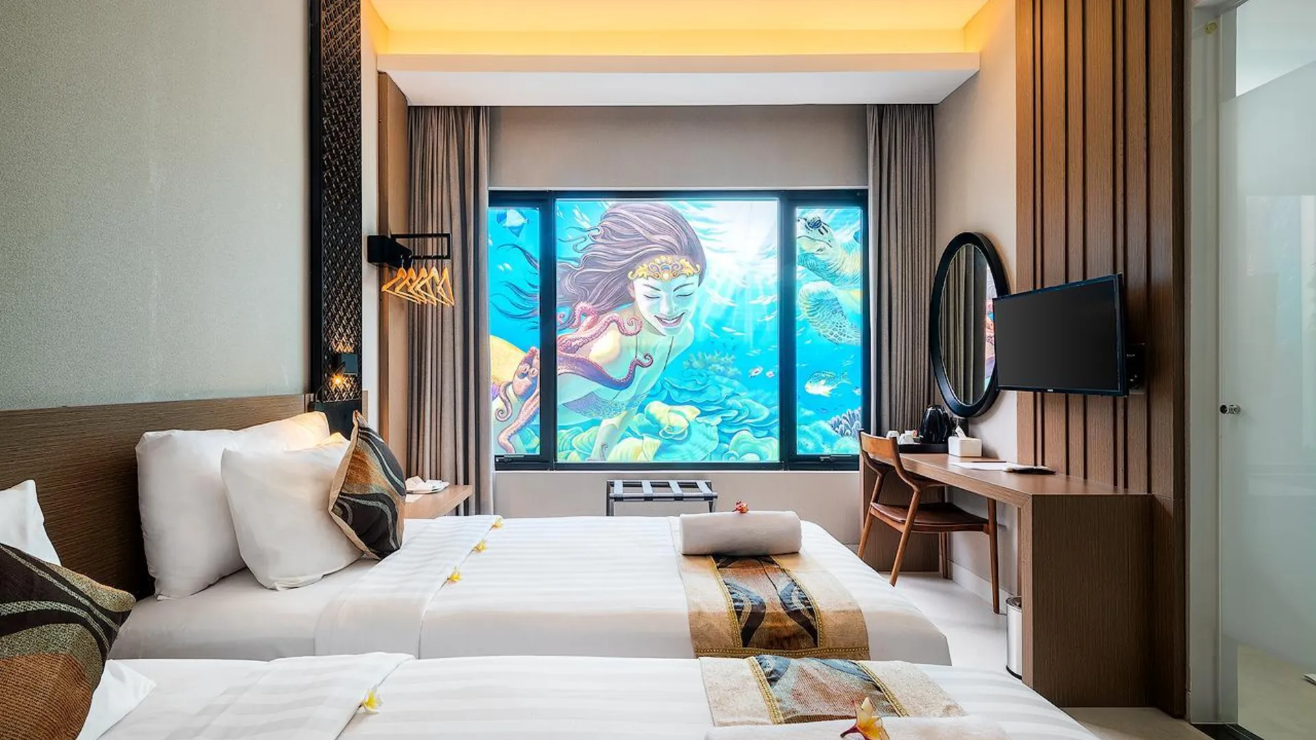 발리 파드마사리 리조트 로비나 3성급 호텔 전망