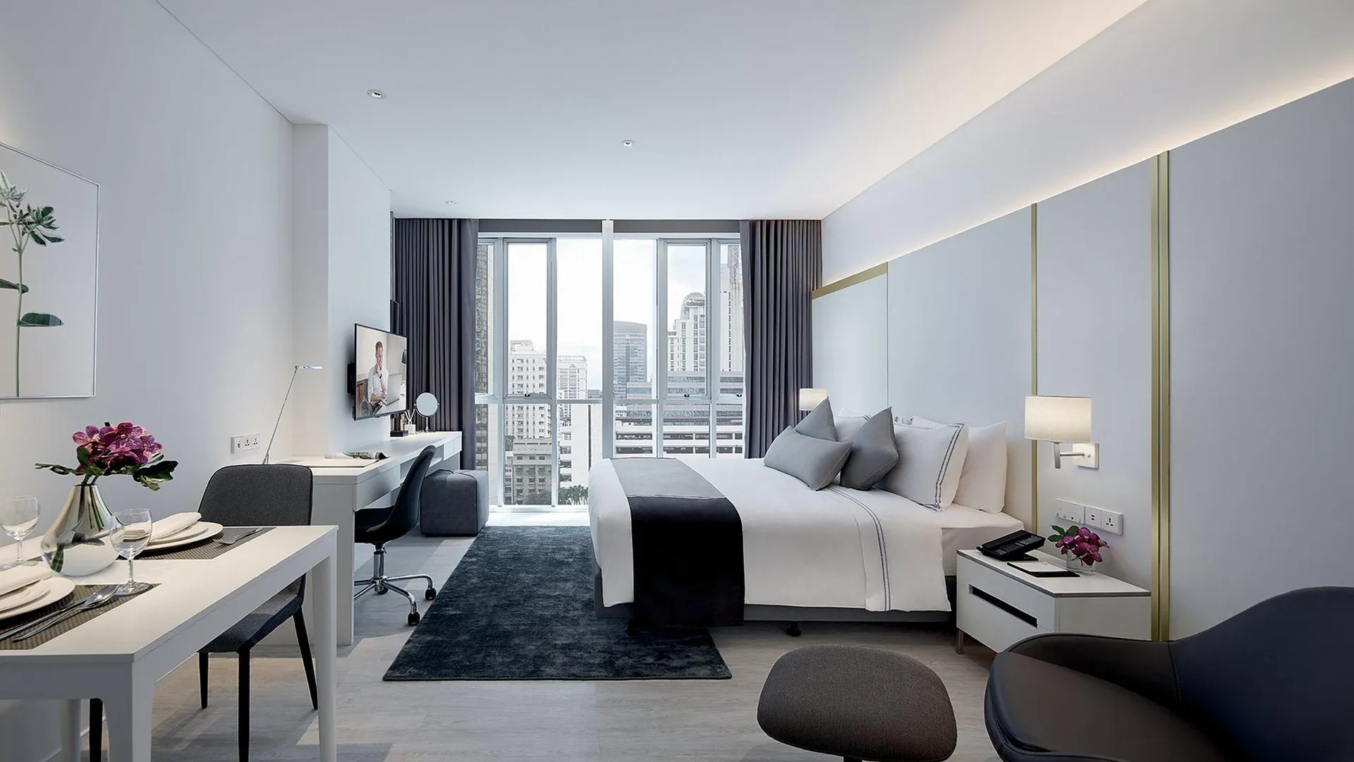 방콕 서머셋 메종 아속 방콕 4성급 호텔 스위트룸