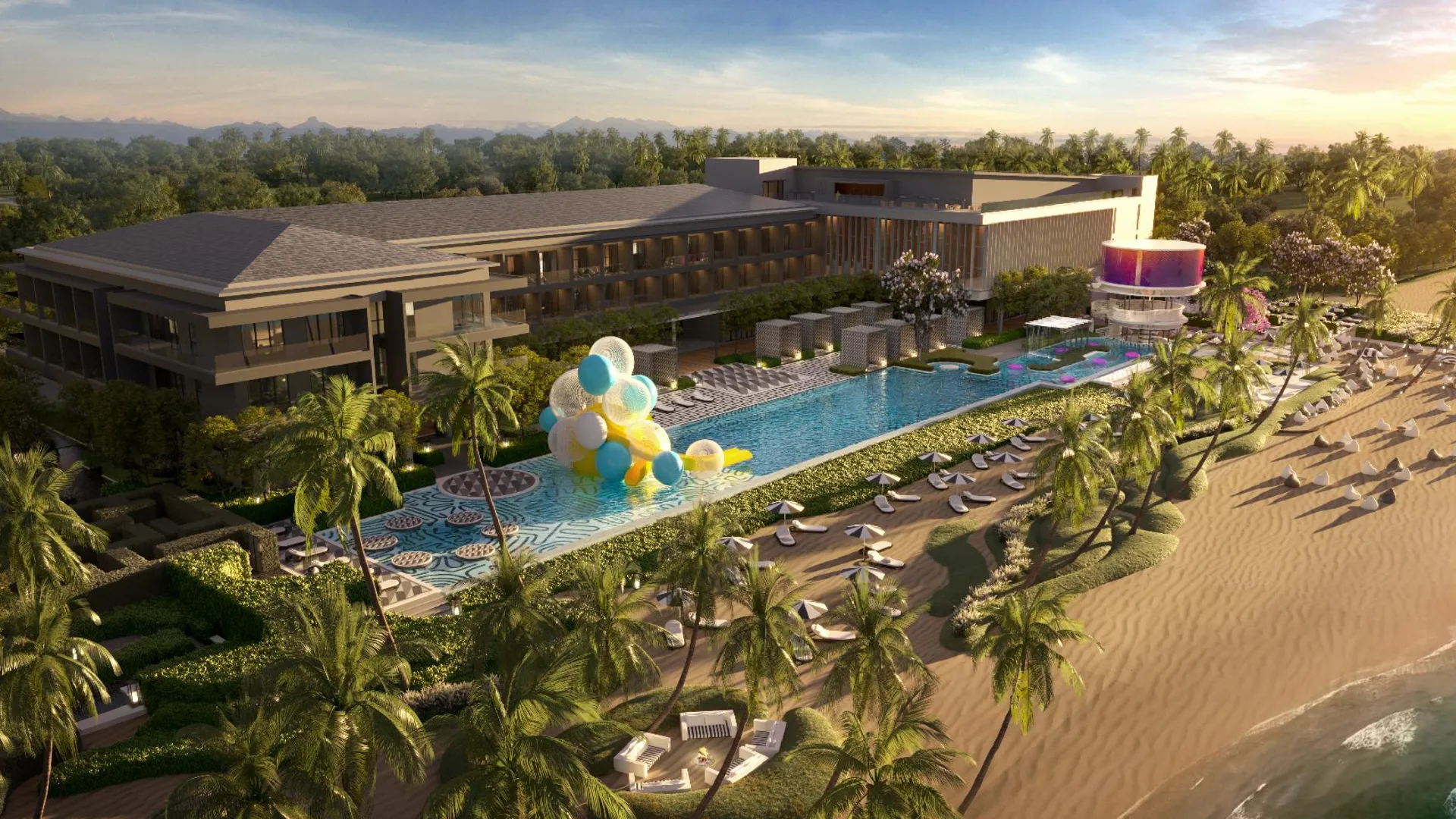 세마탄 록시 비치 아파트먼트 4성급 호텔 외관