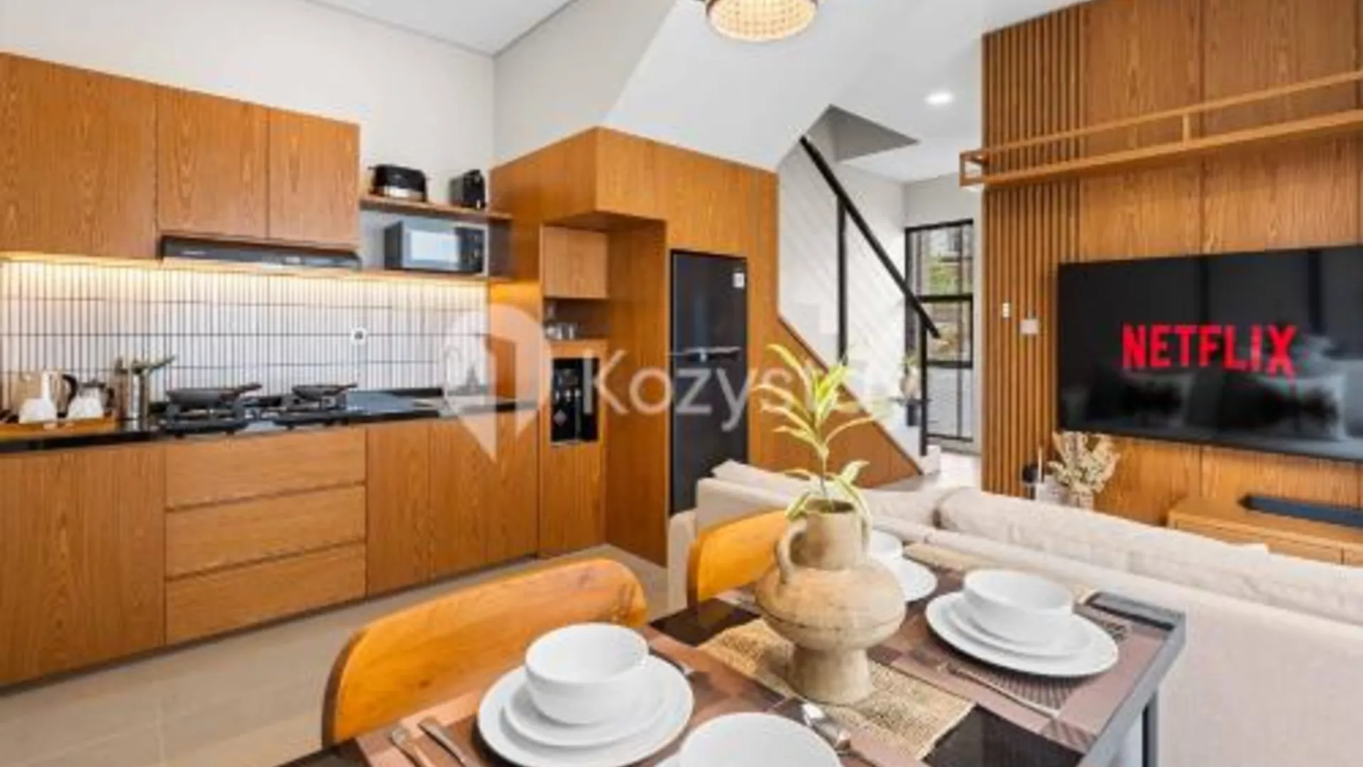 발리 울루와투의 빌라 (105m², 침실 3개, 프라이빗 욕실 2개) 4성급 게스트하우스 스위트룸