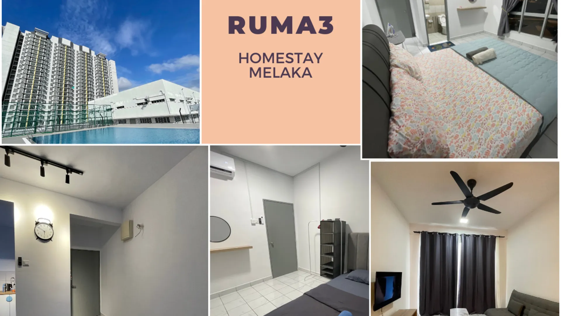 말라카 Ruma3 Homestay Melaka 4성급 게스트하우스 객실