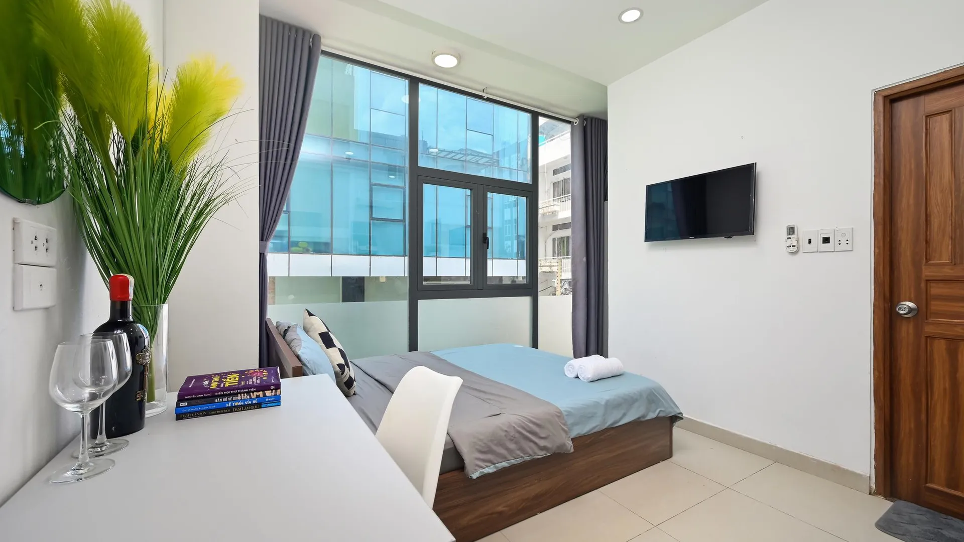 호치민 베어스 하우스 수반한 3성급 호텔 전망