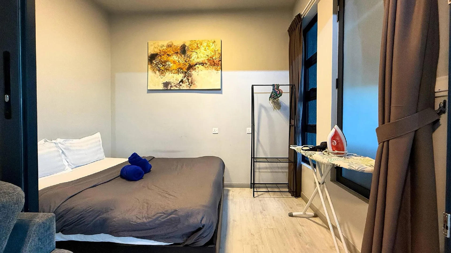 코타키나발루 중심 업무 지구 (CBD)의 아파트먼트 (51m², 침실 2개, 프라이빗 욕실 1개) 3성급 싱글룸 스위트룸