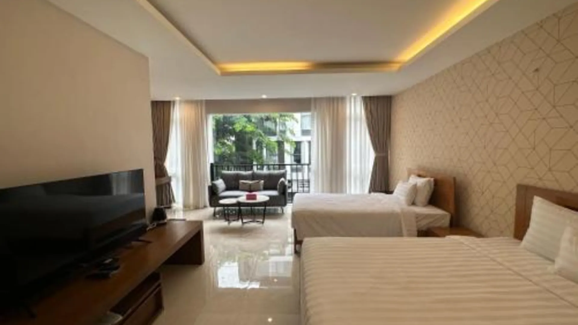 호치민 더 스타 호텔 2 - 푸미흥 호치민 - 코리안 뷔페 조식 2성급 호텔 스위트룸