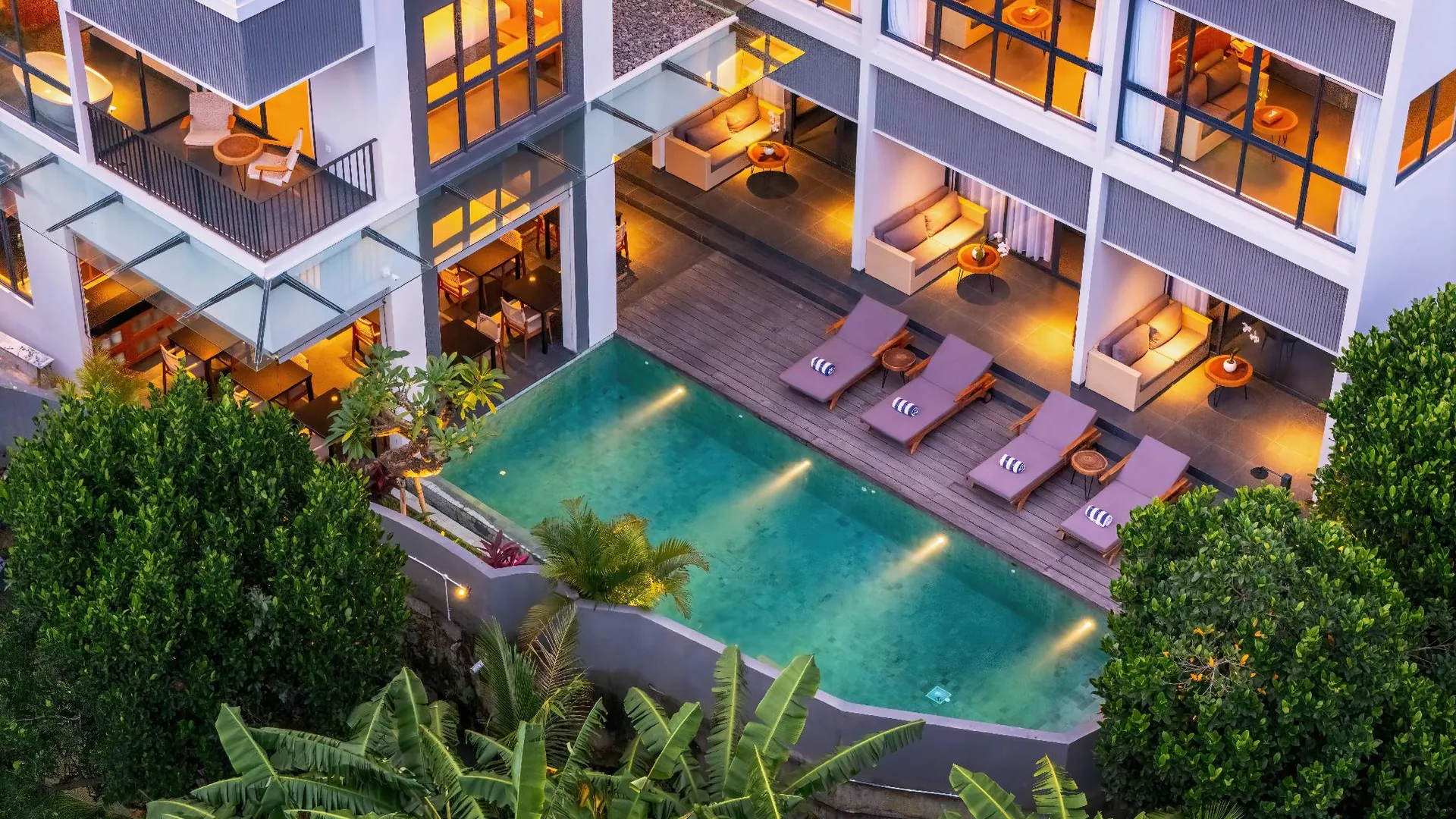 발리 더 라인 창구 4성급 호텔 객실