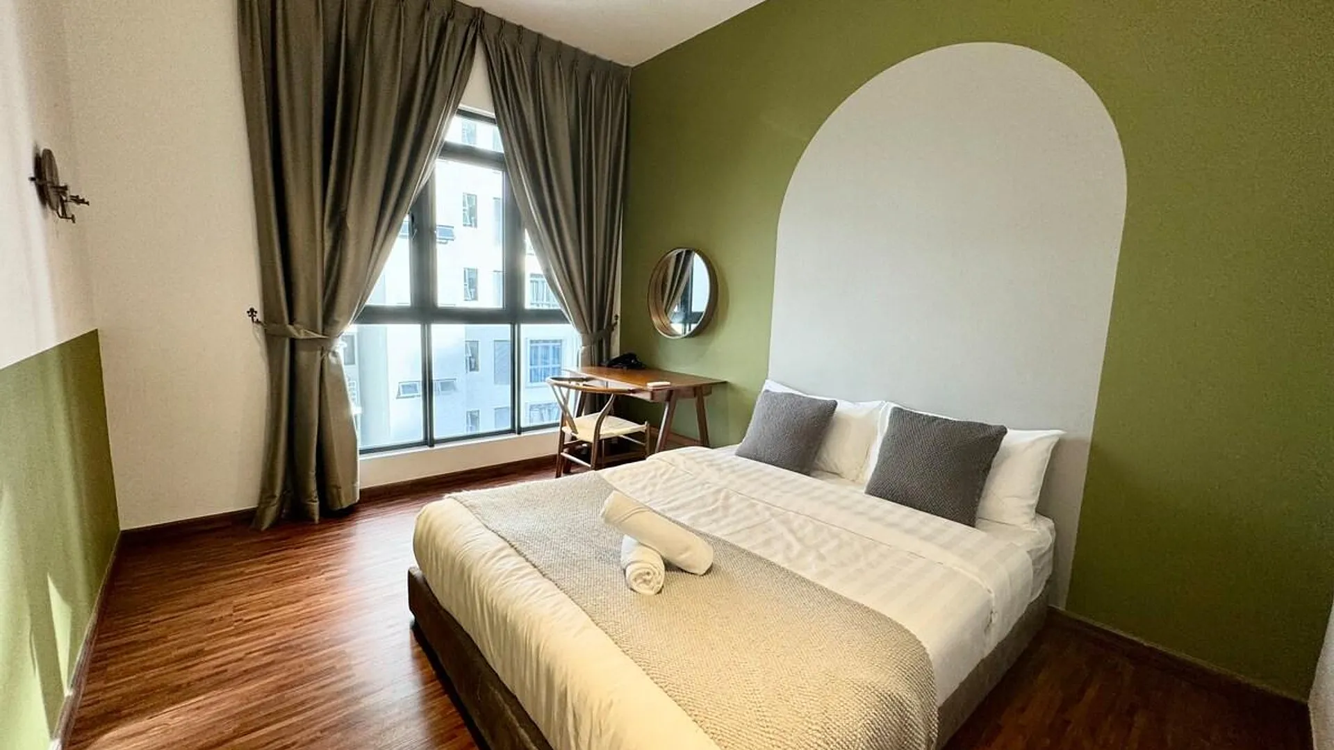 코타키나발루 크파얀의 아파트먼트 (m², 침실 2개, 프라이빗 욕실 2개) 2성급 게스트하우스 스위트룸