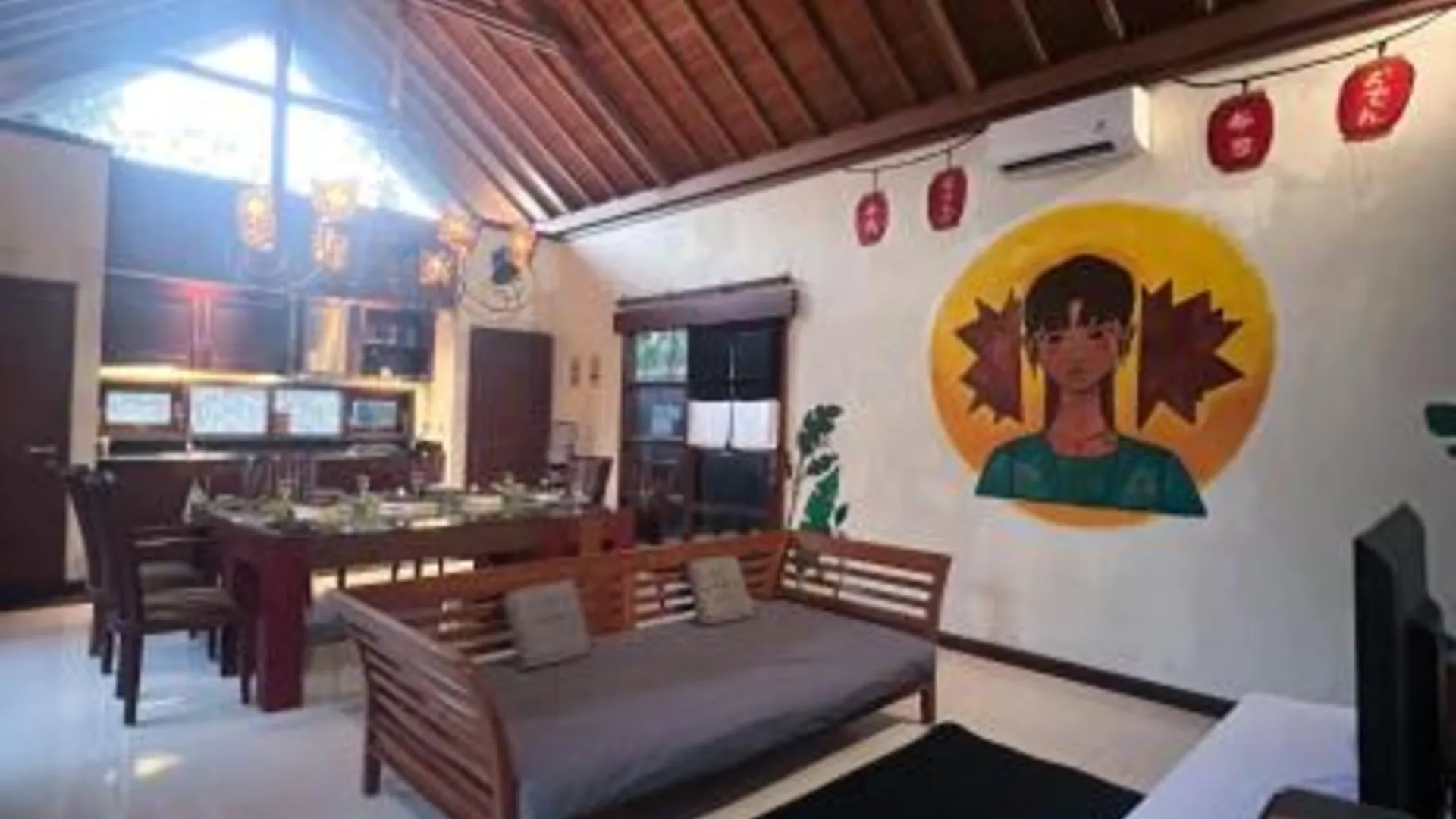 발리 스미냑의 빌라 (m², 침실 3개, 프라이빗 욕실 1개) 5성급 게스트하우스 전망