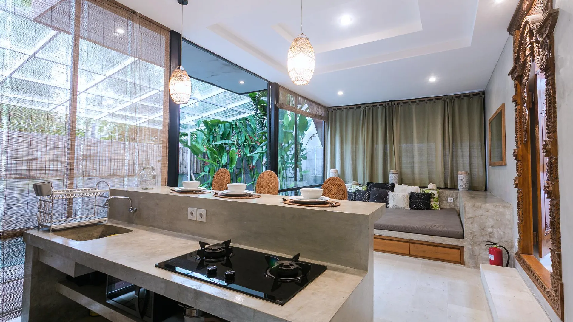 발리 짱구의 빌라 (100m², 침실 2개, 프라이빗 욕실 2개) 2성급 게스트하우스 외관