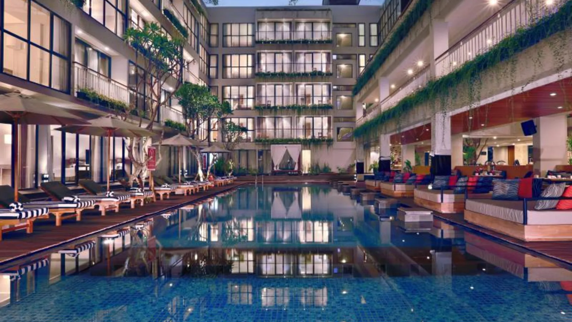 발리 호텔 네오+ 쿠타 르기안 바이 애스턴 3성급 호텔 로비