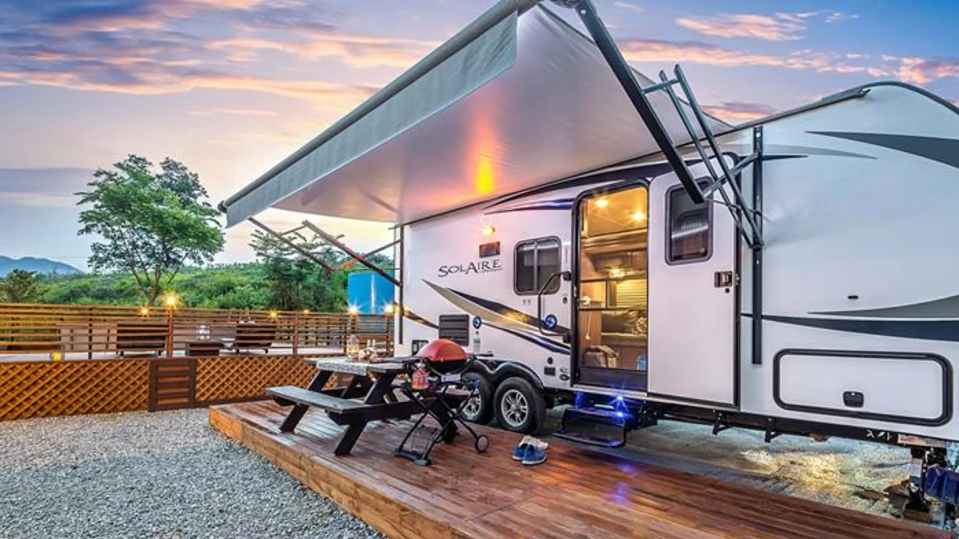 괴산 Goesan Camp Club 2성급 게스트하우스 전망