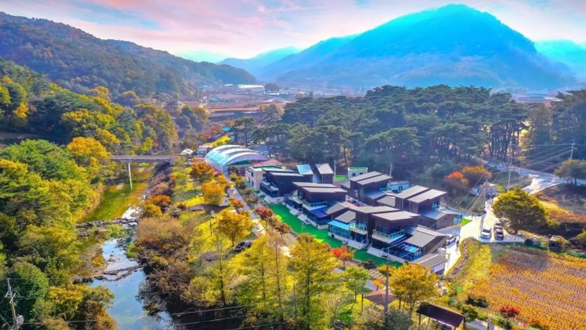 상주 상주 아이사랑키즈풀빌라 2성급 게스트하우스 전망