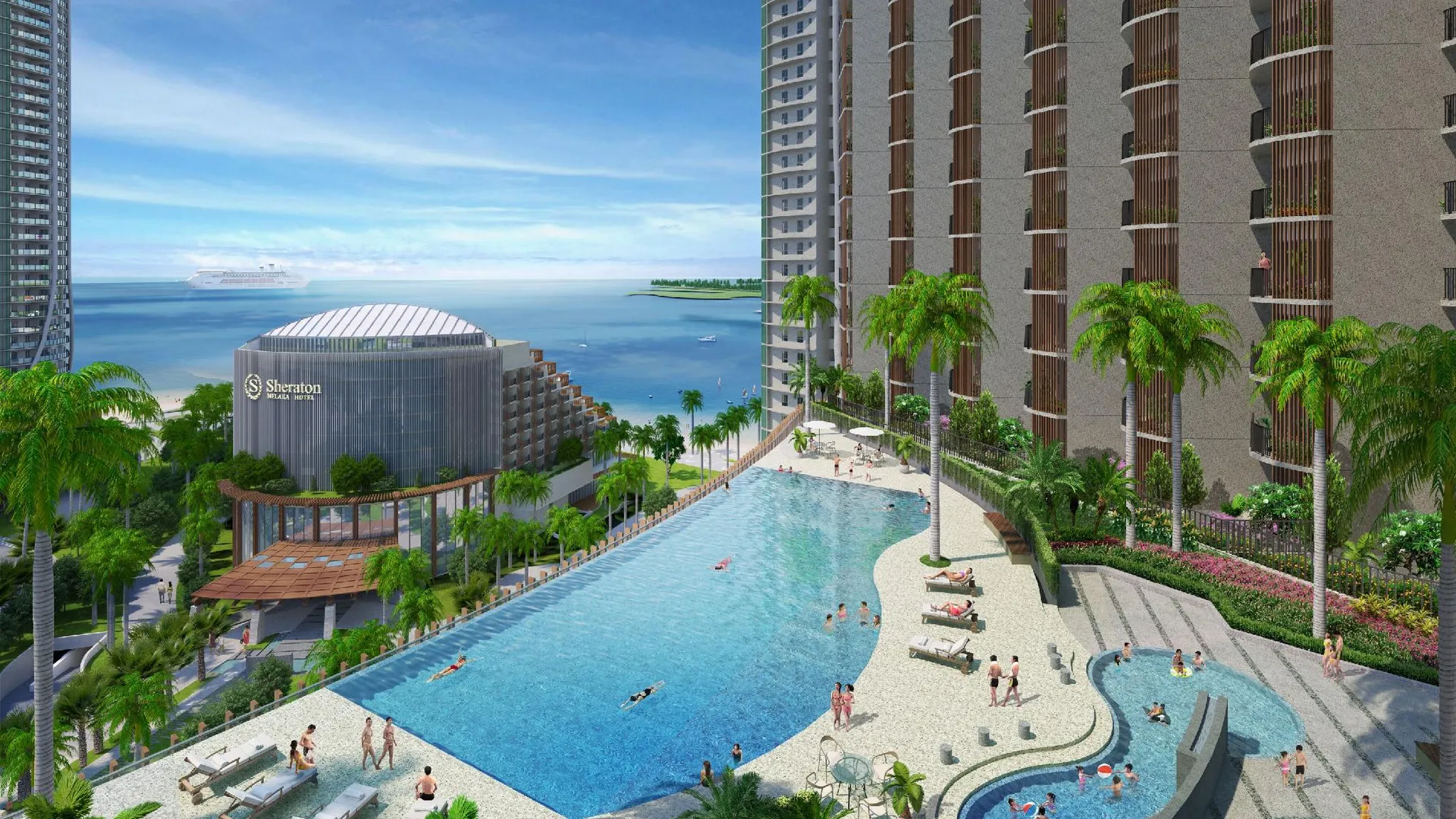 말라카 Birkin International Hotel 5성급 호텔 레스토랑