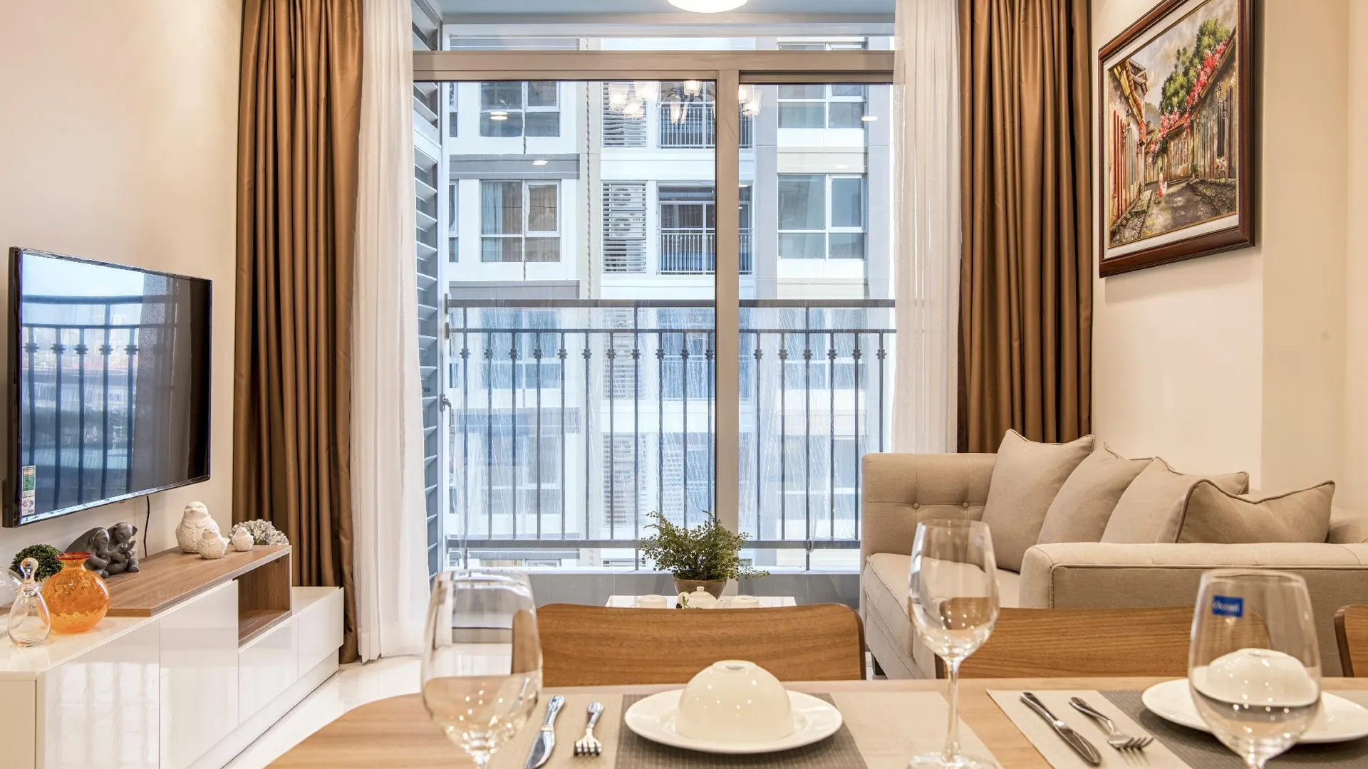 호치민 빈탄의 아파트먼트 (50m², 침실 1개, 프라이빗 욕실 1개) 5성급 싱글룸 스위트룸