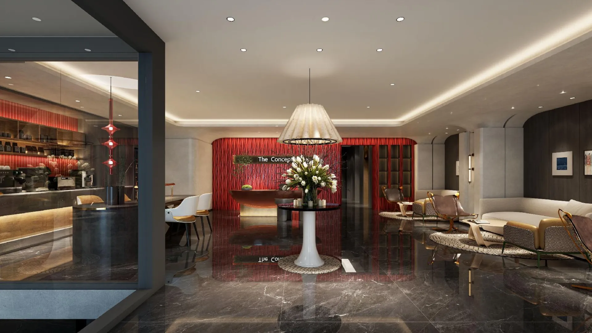 호치민 더 시그니처 호텔 사이공 4성급 호텔 로비