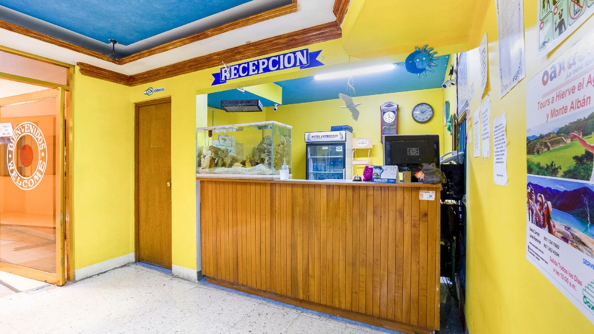 오악사카 OYO 호텔 엠페라도르, 오악사카 2성급 호텔 로비