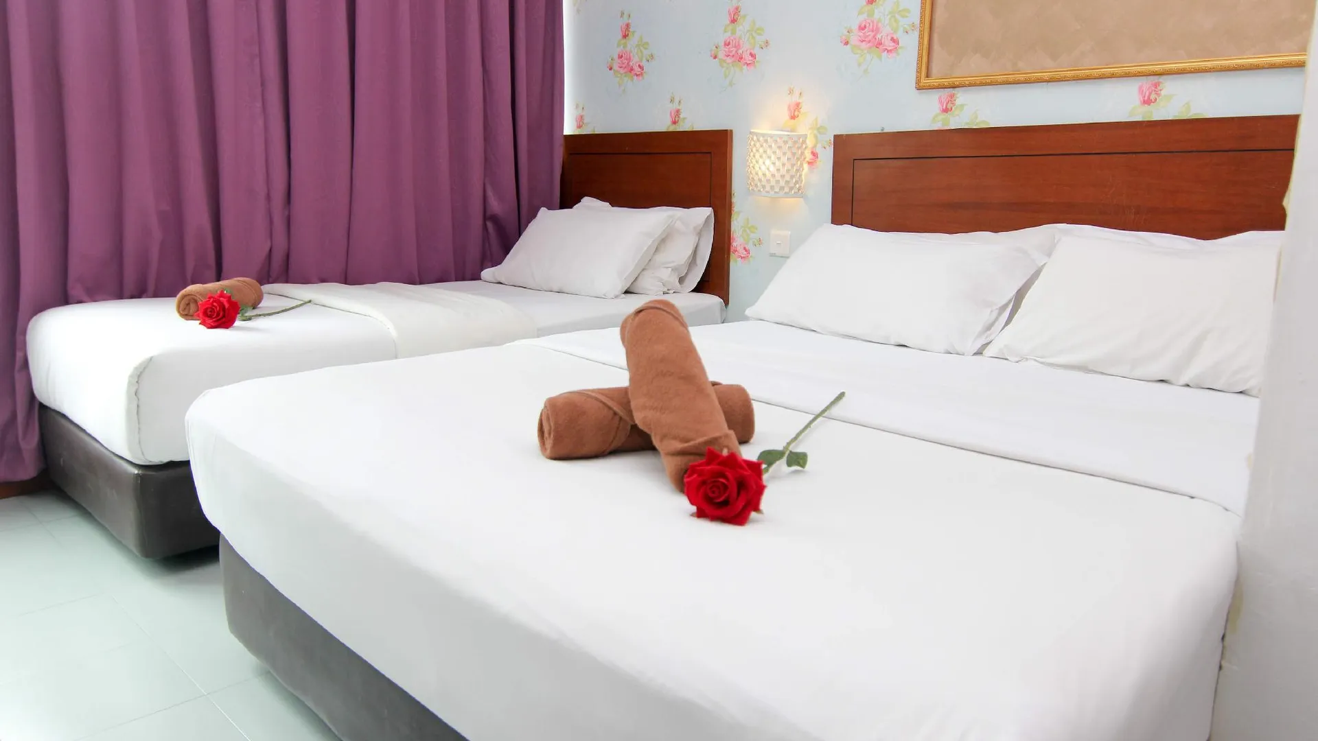 조호바루 / 조호르바루 로즈 코티지 호텔 타만 다야 1성급 호텔 객실