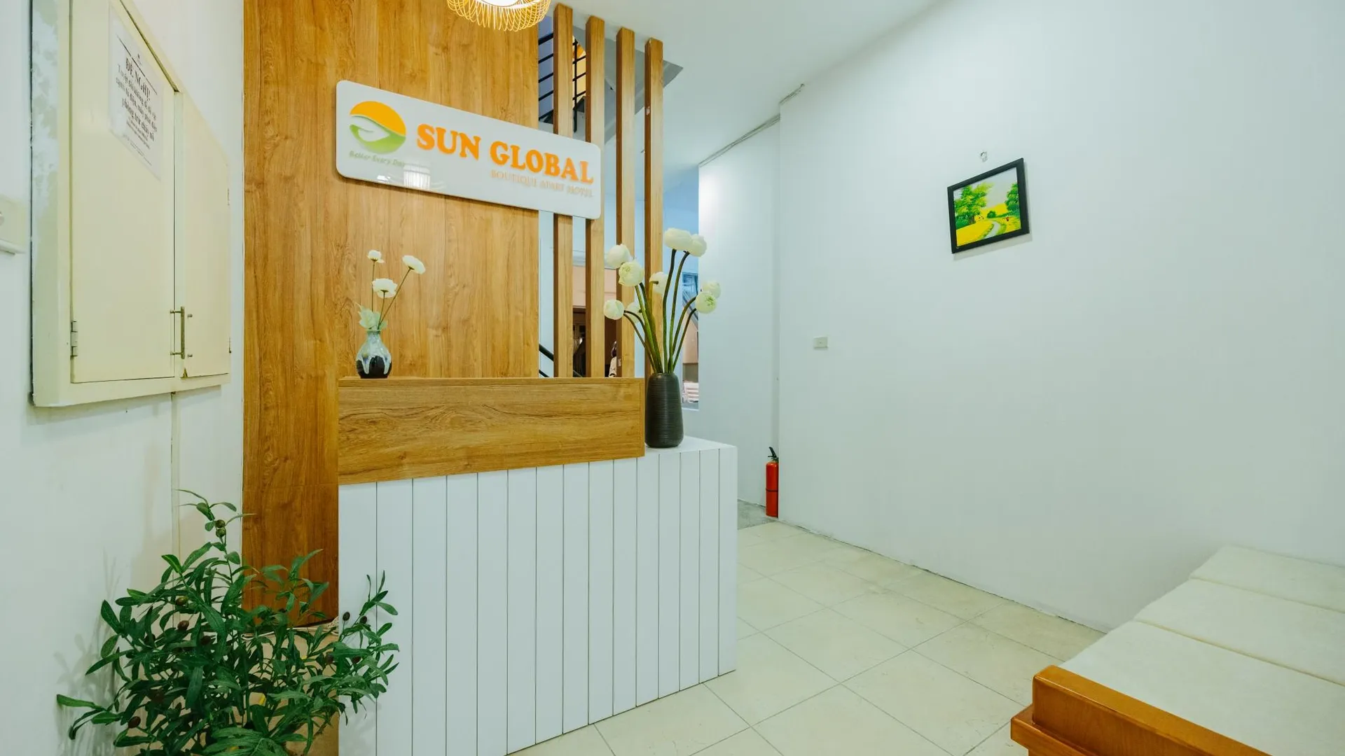 하노이 선 글로벌 부티크 아파트 호텔 3성급 호텔 레스토랑