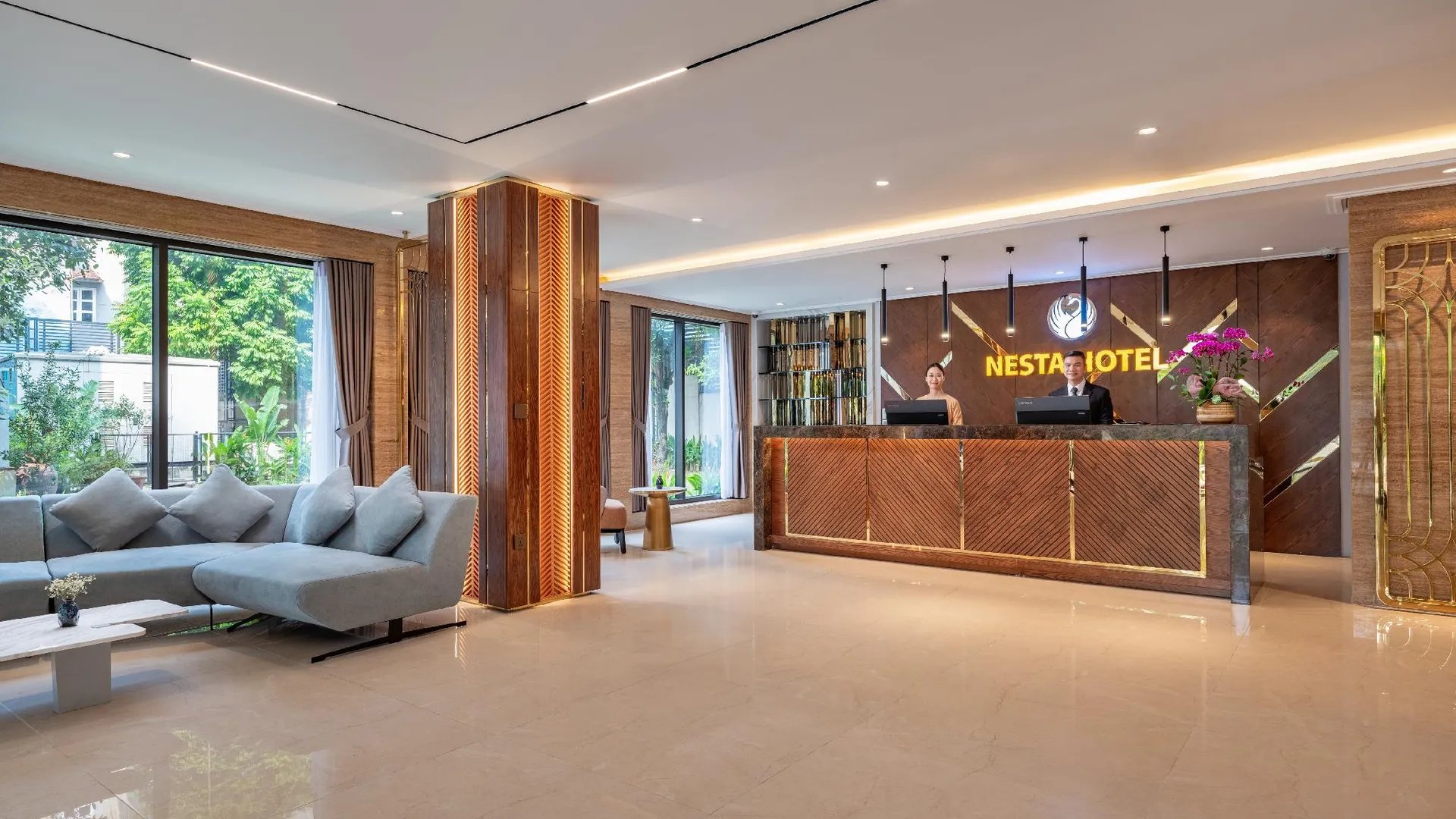 하노이 네스타 호텔 앤 스파 4성급 호텔 로비