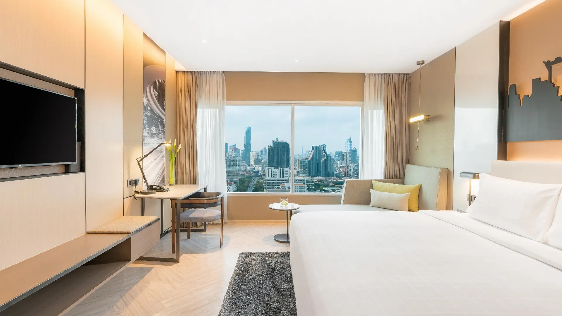 방콕 파툼완 프린세스 호텔 5성급 호텔 스위트룸