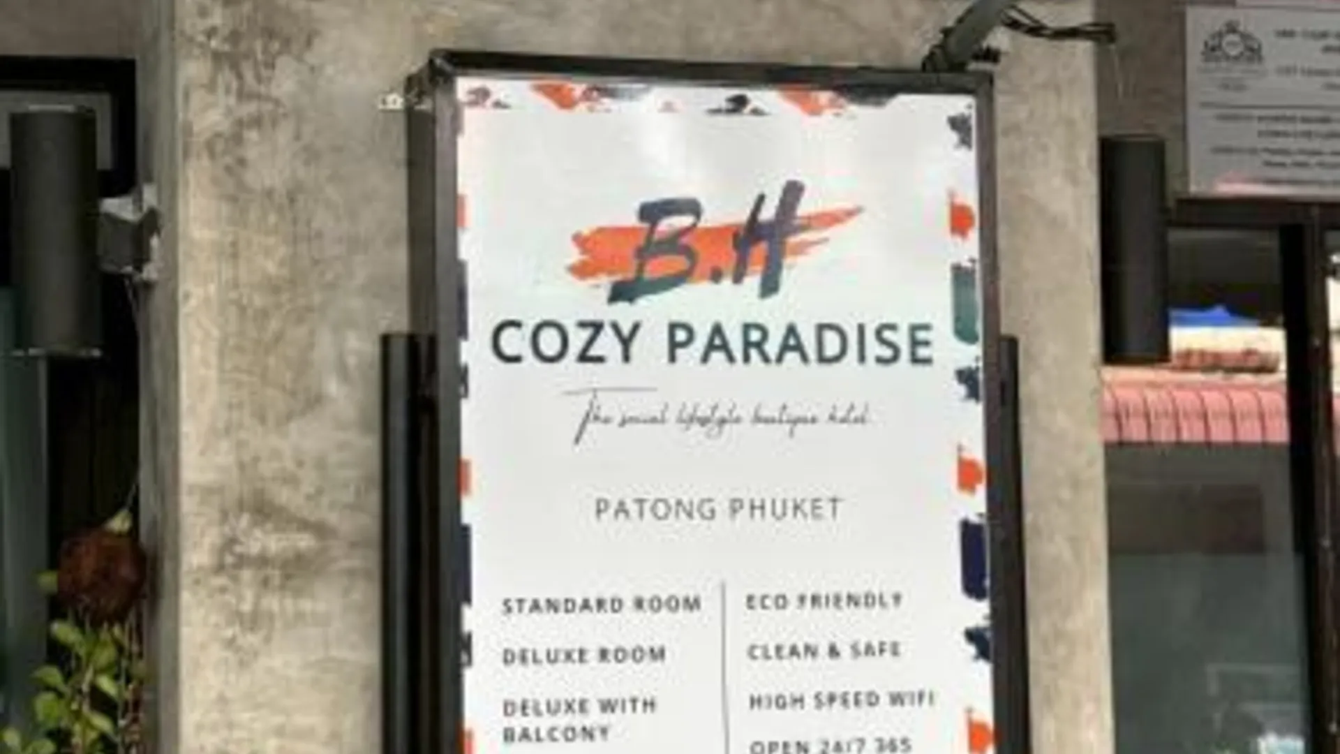 푸켓 BH Cozy Paradise Patong 3성급 호텔 전망