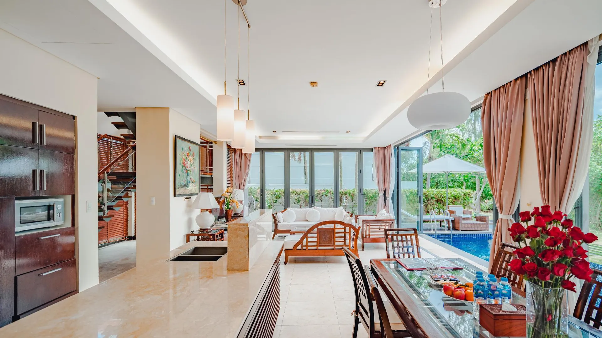 다낭 디 오션 리조트 5성급 호텔 로비