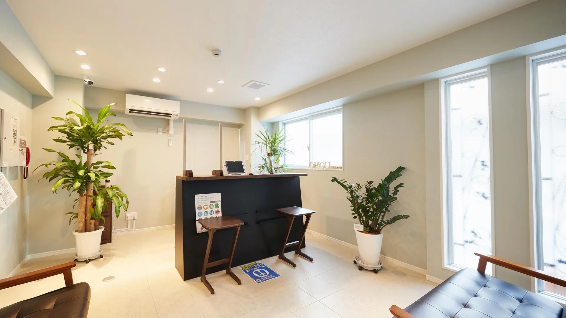오키나와 본섬 텐포인트 호텔 OKOU 5성급 호텔 로비