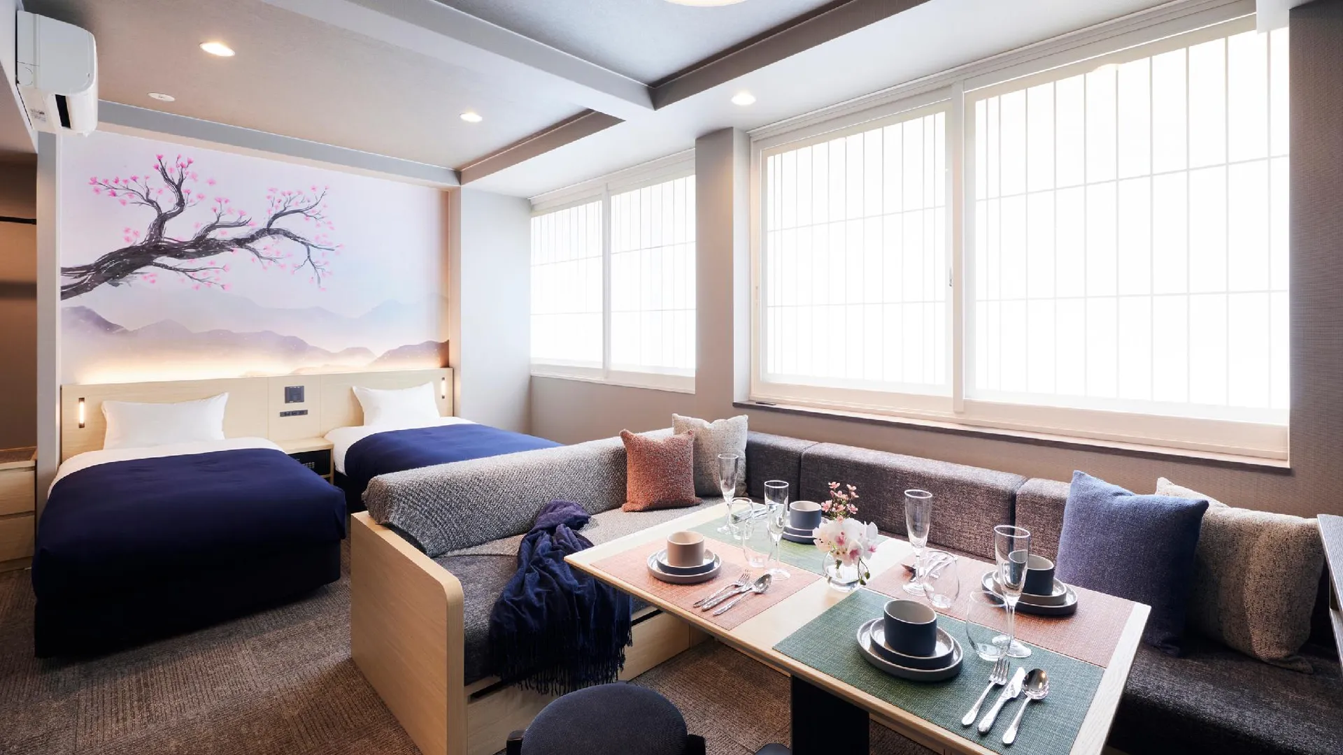 교토 민 시조 오미야 3성급 호텔 객실