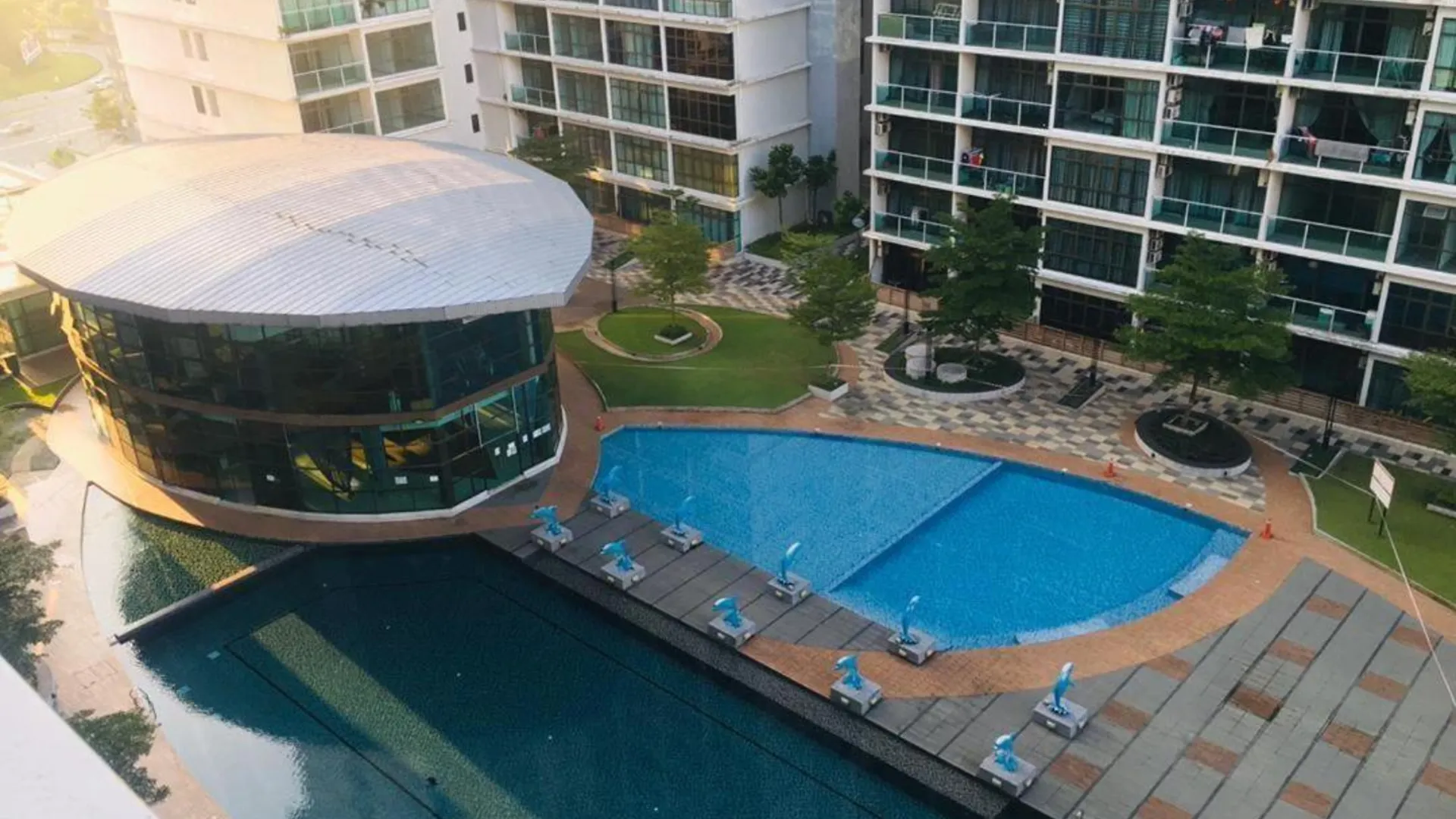 조호바루 / 조호르바루 테브라우의 스튜디오 아파트먼트 (484m², 프라이빗 욕실 1개) 3성급 싱글룸 수영장