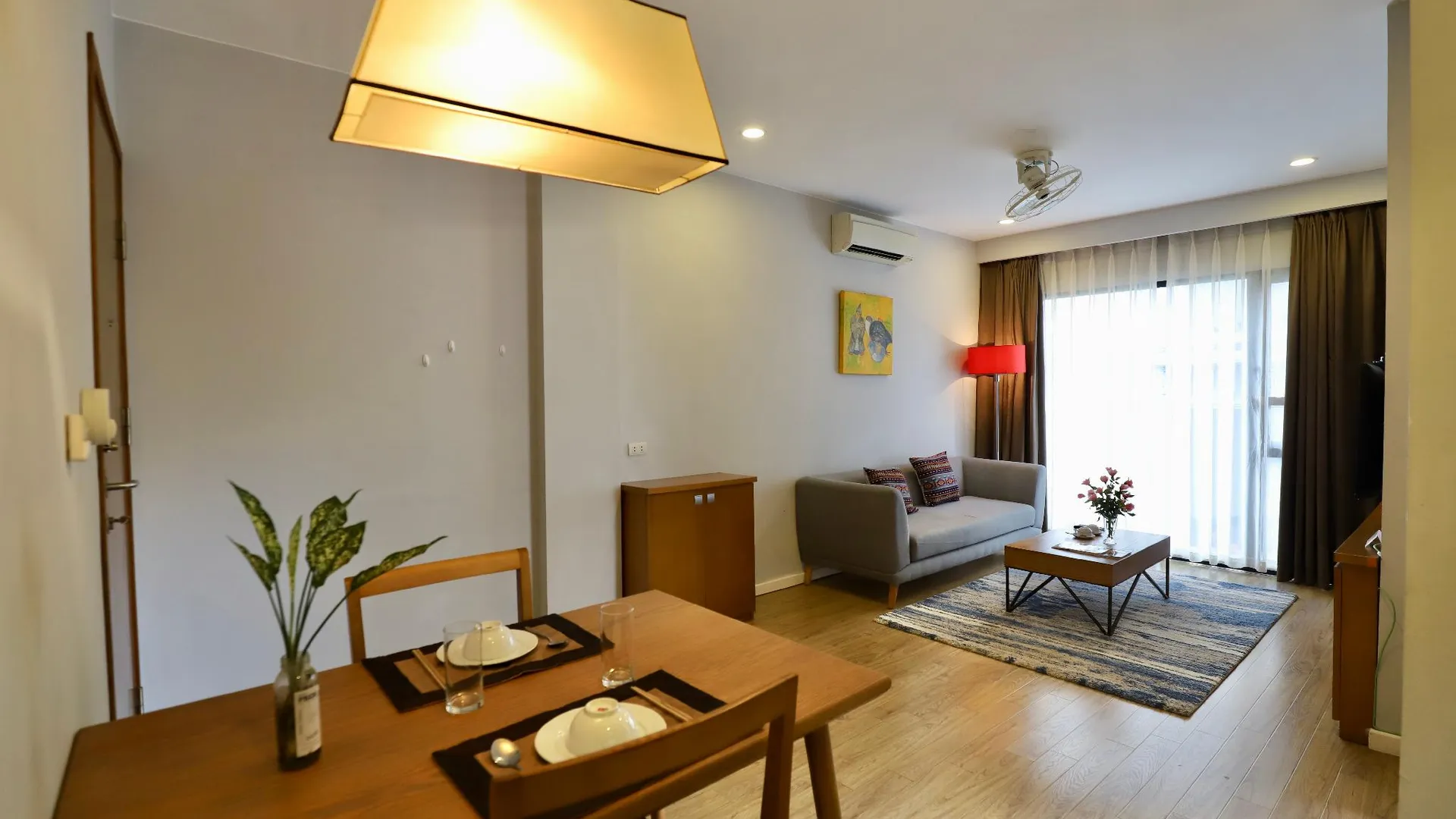 하노이 바딘의 아파트먼트 (55m², 침실 1개, 프라이빗 욕실 1개) 4성급 싱글룸 전망