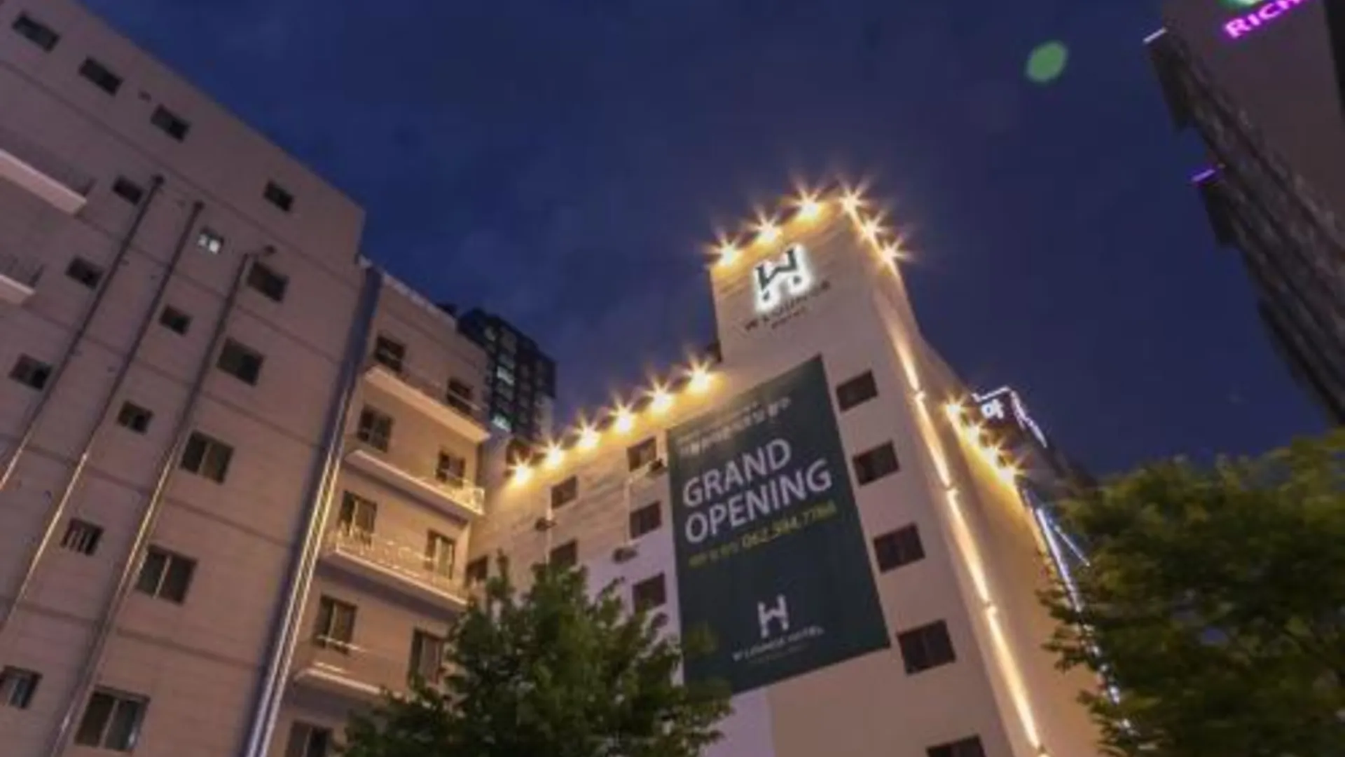 광주 더블유라운지호텔 광주상무점 호텔 전망