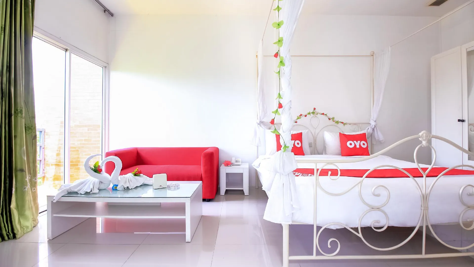 방콕 OYO 318 팍디 리조트 - 직원 백신 접종 2성급 호텔 스위트룸