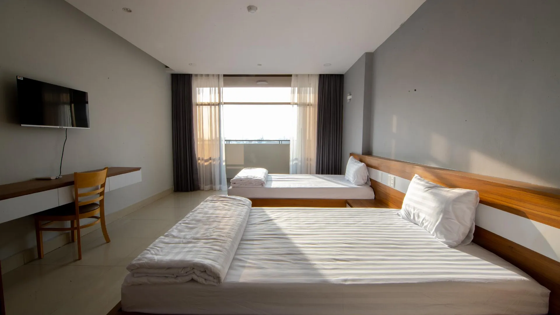 호치민 한 짱 호텔 2성급 호텔 전망