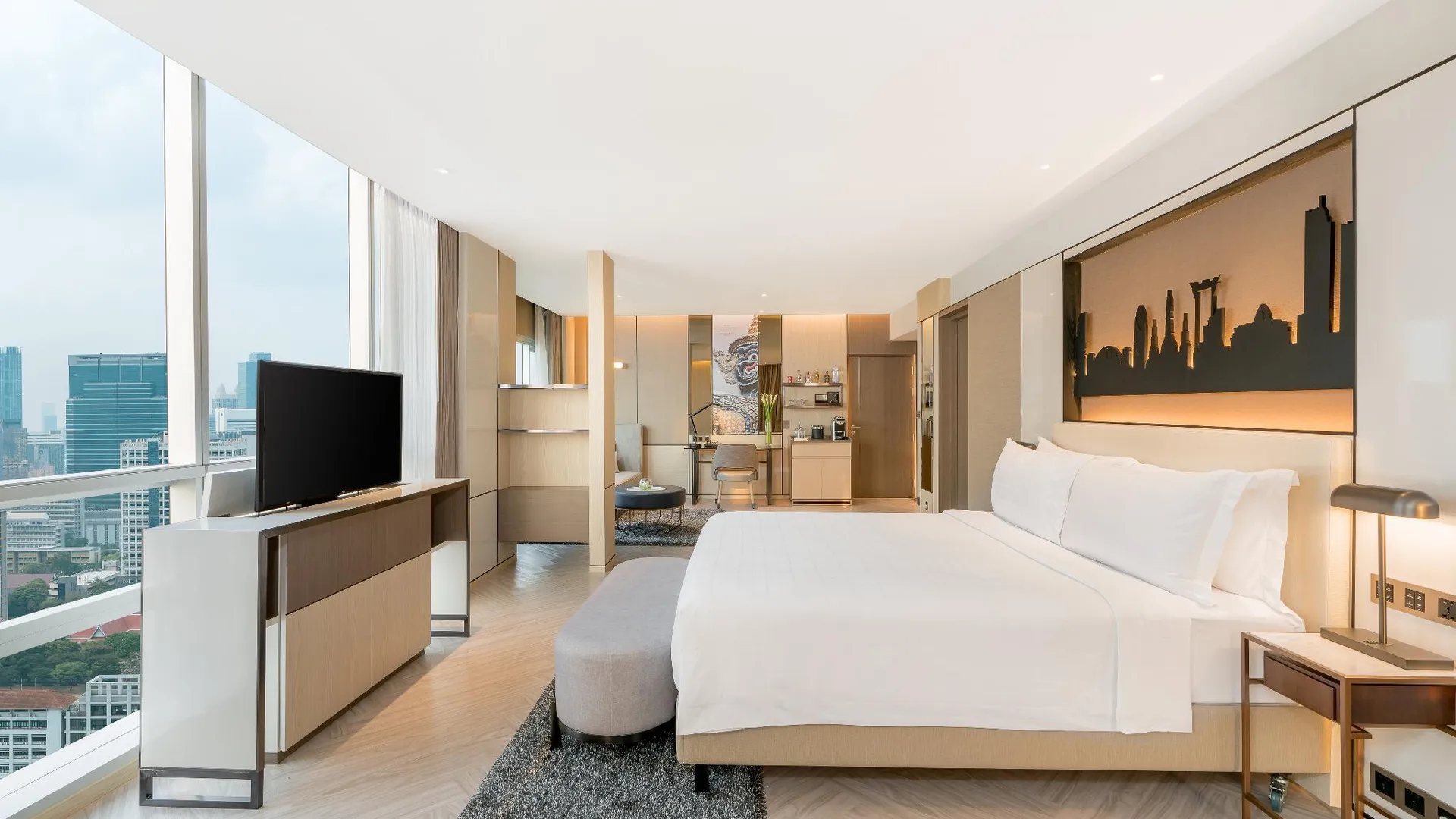 방콕 파툼완 프린세스 호텔 5성급 호텔 전망