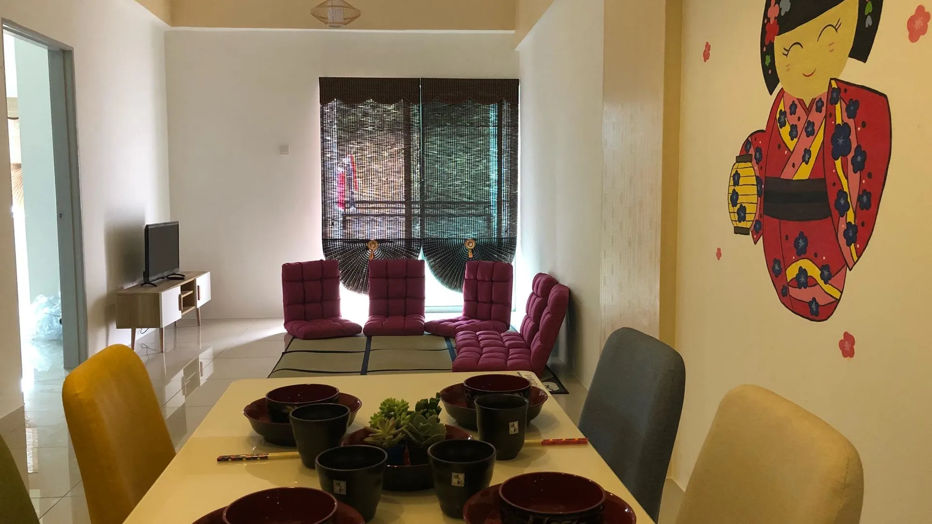 카메론 하일랜즈 Luvlee Homestay 1 2성급 싱글룸 레스토랑