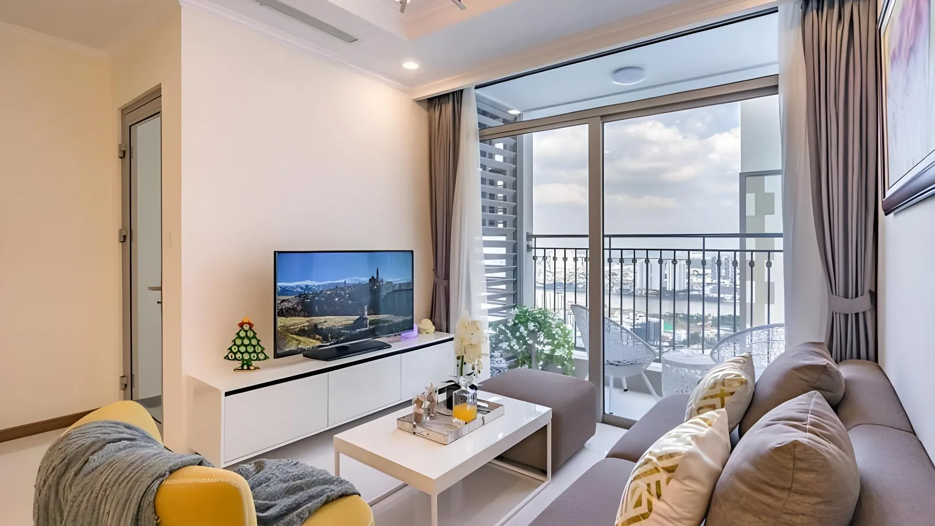 호치민 빈탄의 아파트먼트 (87m², 침실 2개, 프라이빗 욕실 2개) 5성급 싱글룸 스위트룸