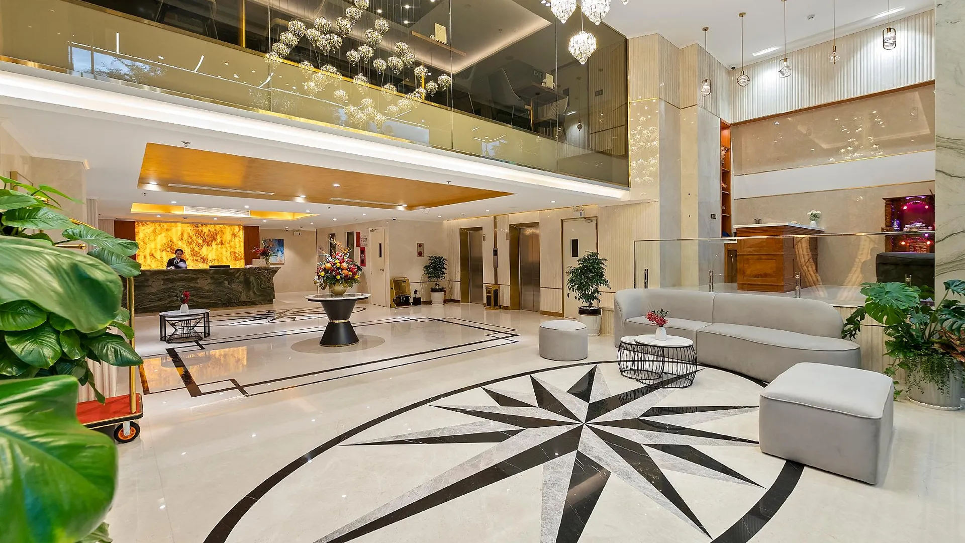 호치민 22랜드 호텔 사이공 4성급 호텔 로비