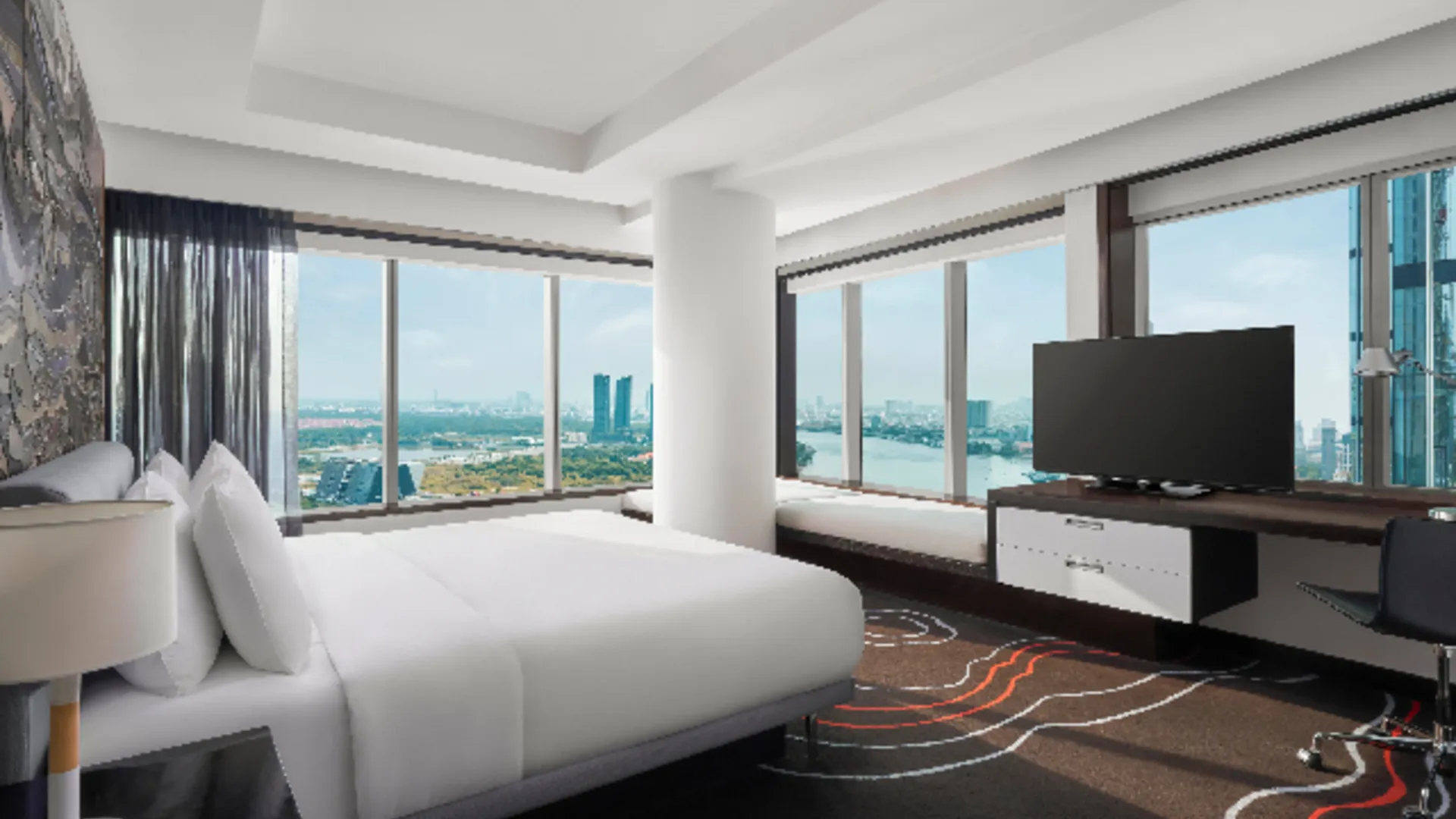 호치민 르 메르디앙 사이공 5성급 호텔 전망