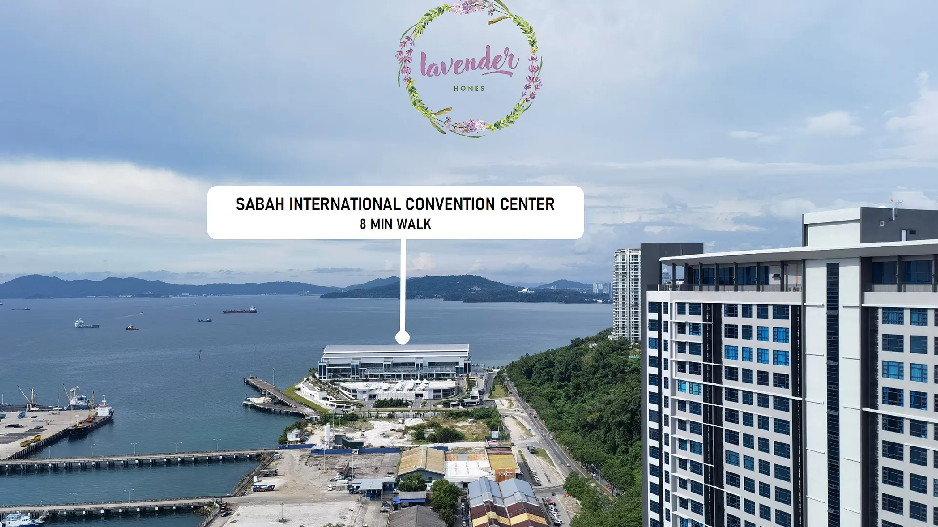 코타키나발루 Urban Seaview - Lavender Homes @ JQ | 2 Rooms 5pax 3성급 게스트하우스 전망