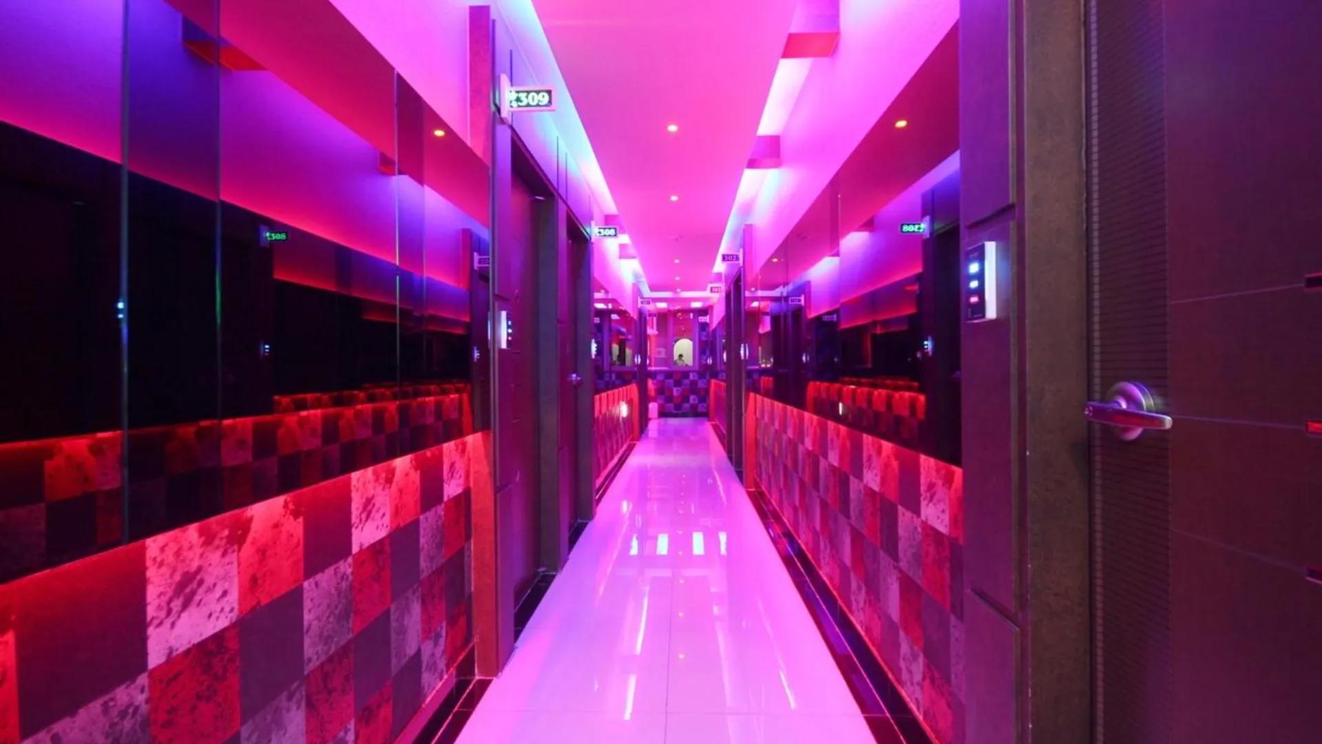 진주 진주 콤마 무인텔 2성급 호텔 로비